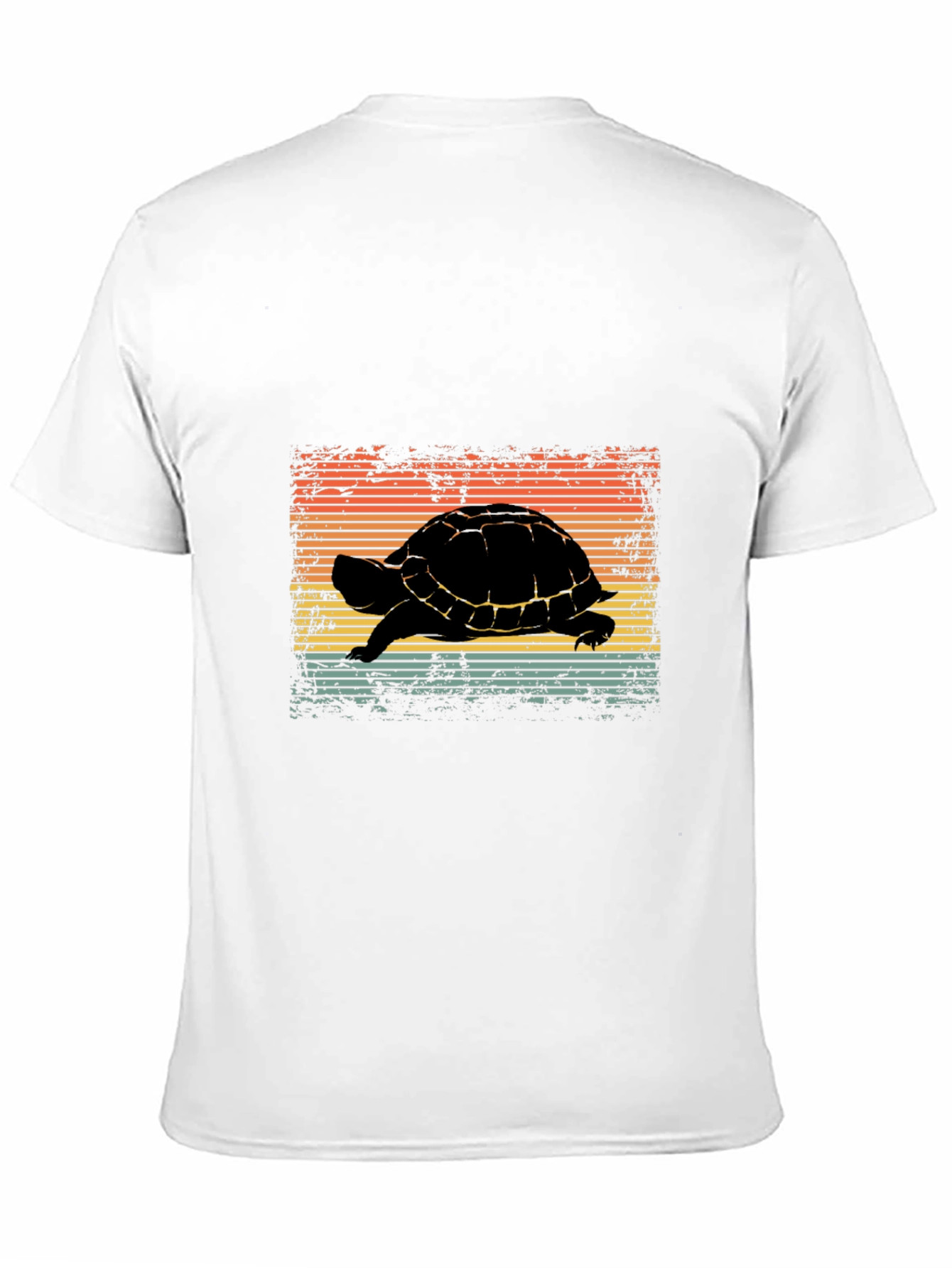 Retro Turtle Graphic Tee - Black