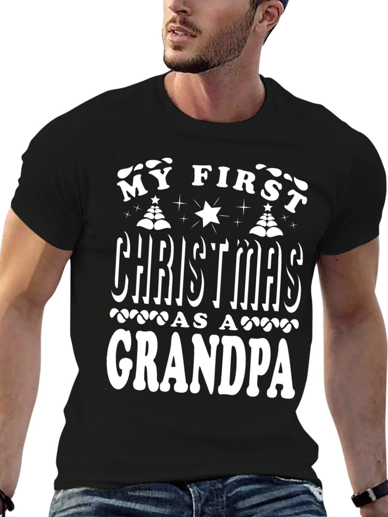 First Christmas Grandpa T-Shirt - Holiday Apparel