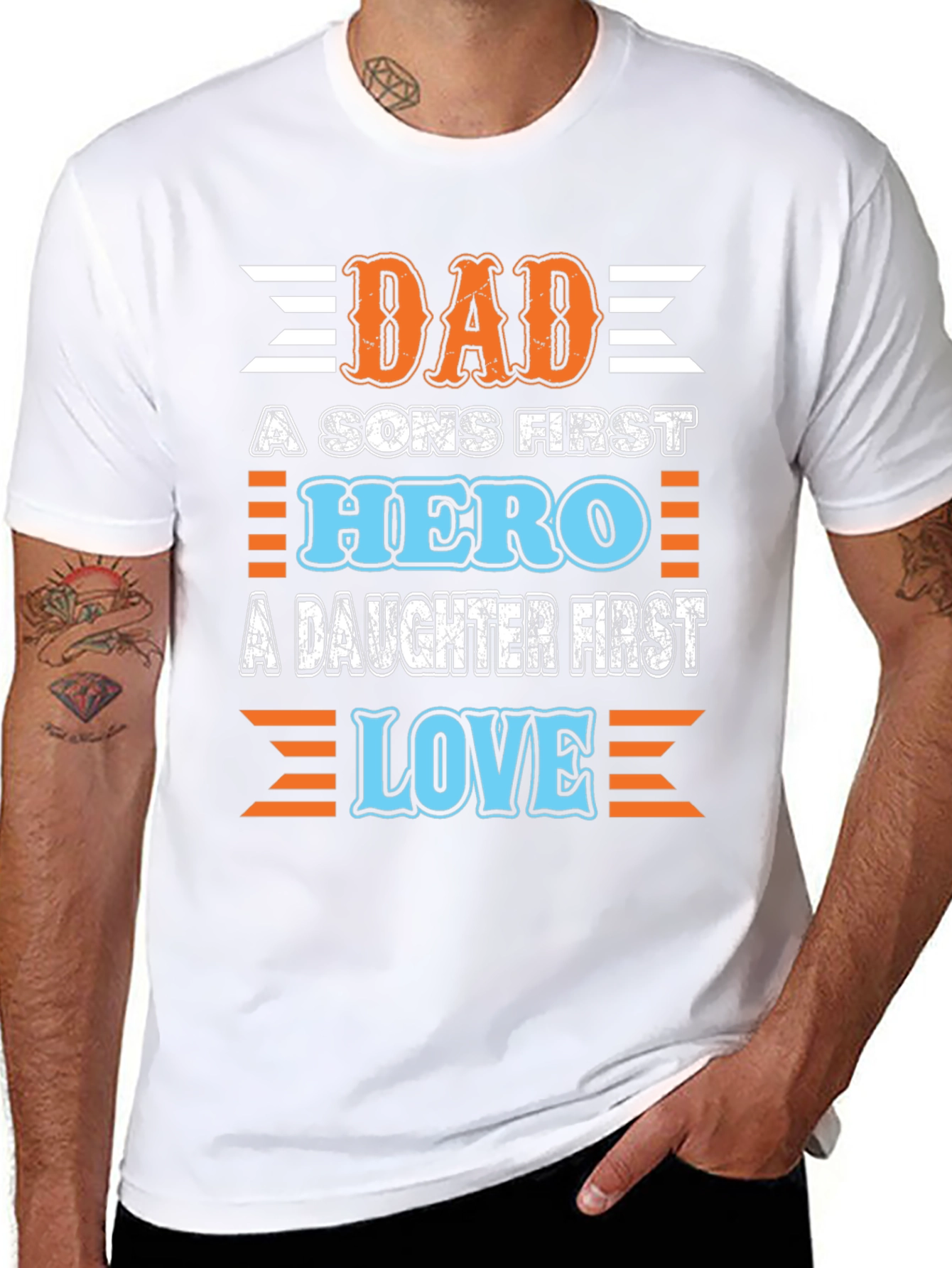 Dad Hero Love T-Shirt