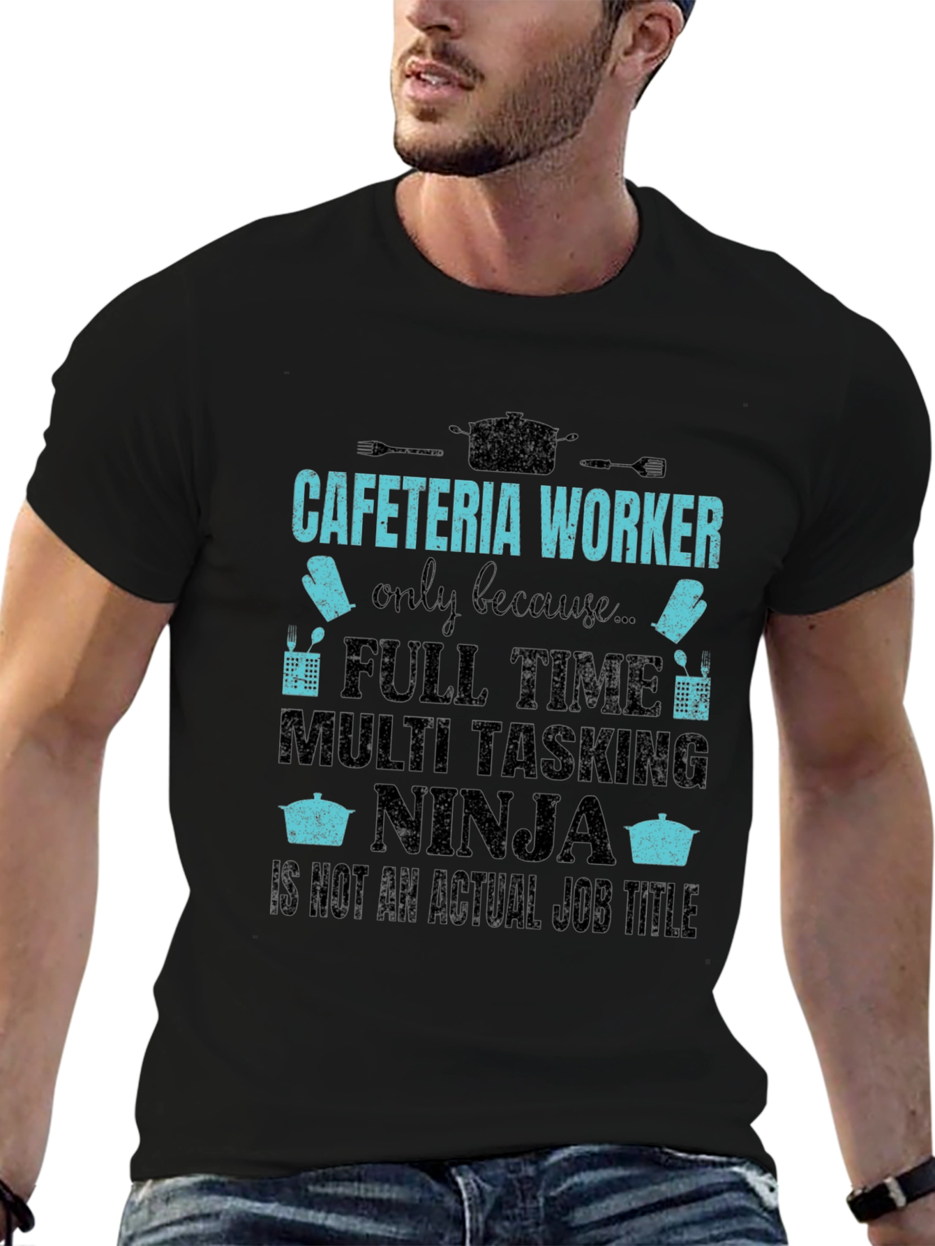 Cafeteria Worker Ninja T-Shirt