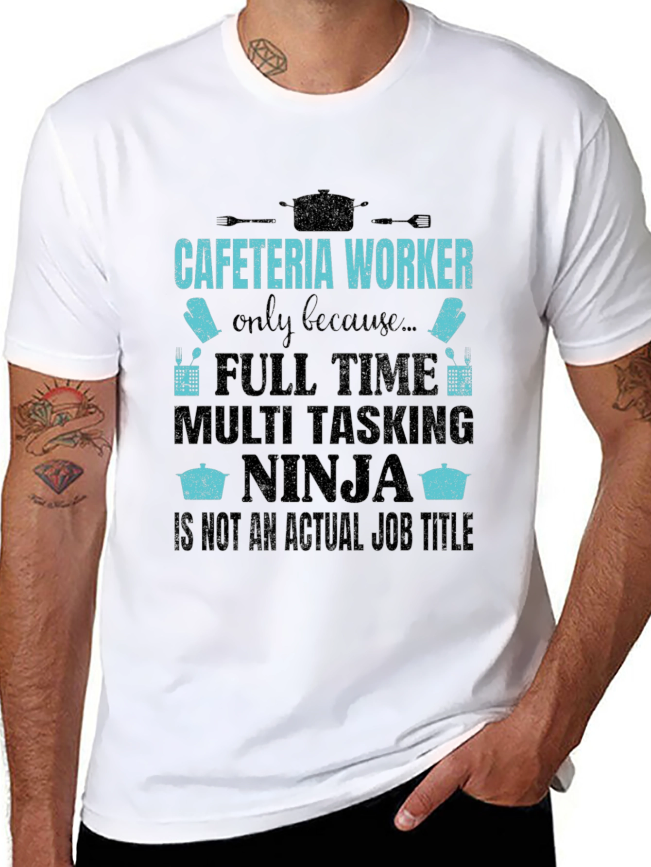 Cafeteria Worker Ninja T-Shirt