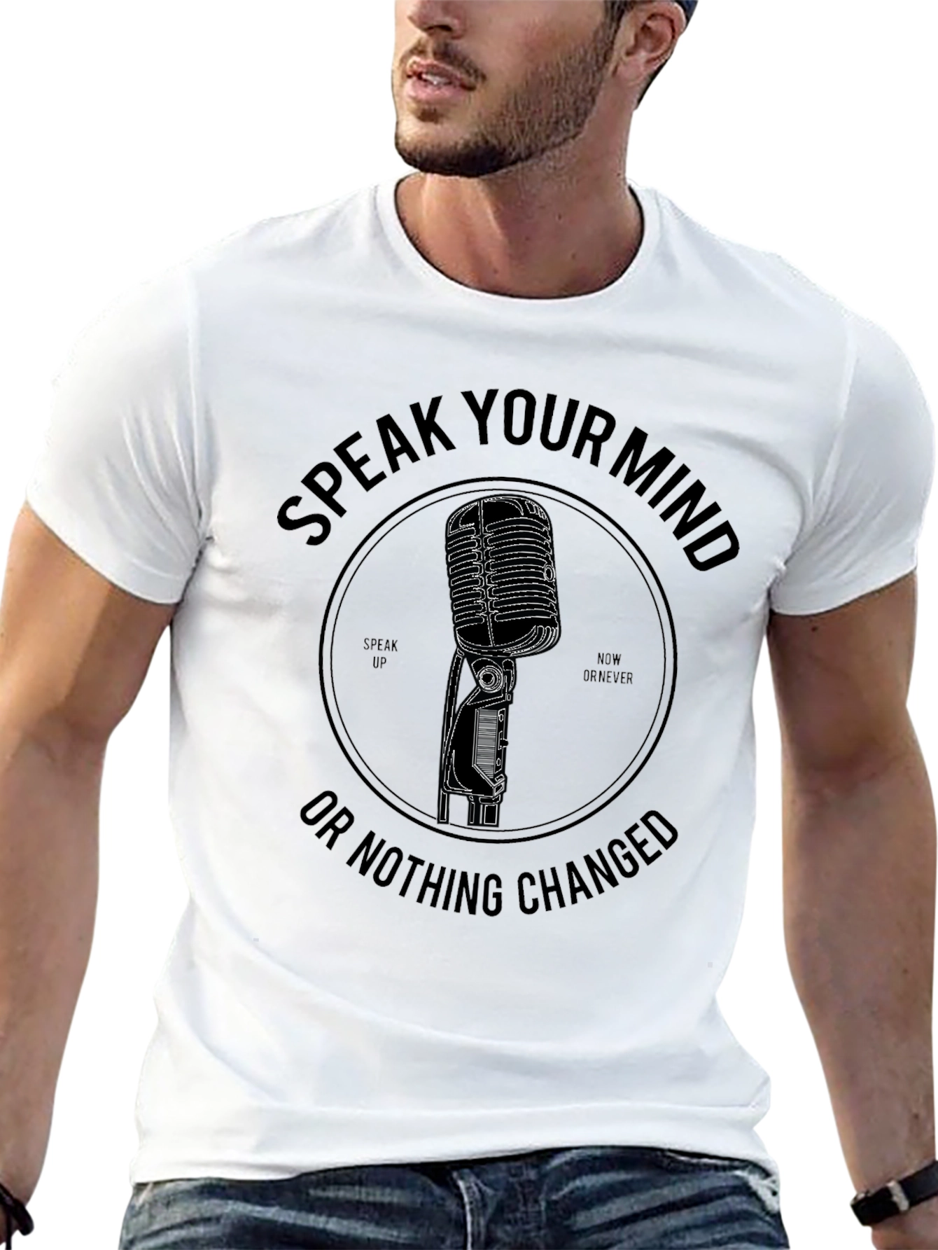 Speak Your Mind Graphic Tee - Black