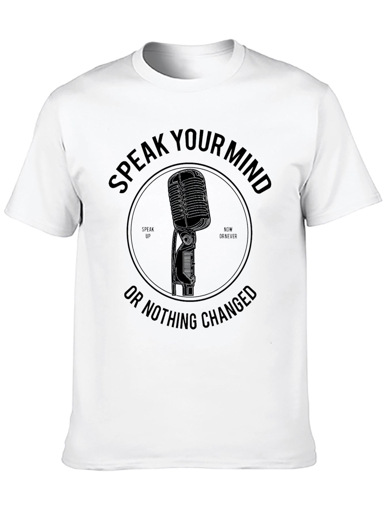 Speak Your Mind Graphic Tee - Black