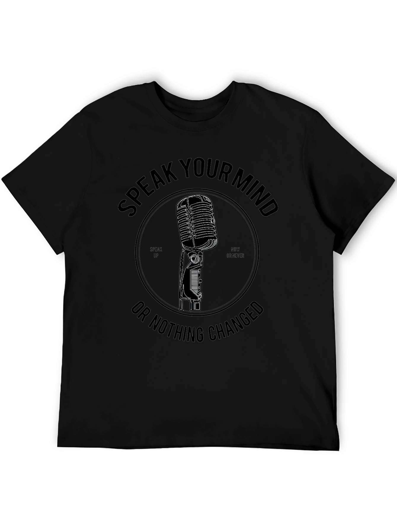 Speak Your Mind Graphic Tee - Black