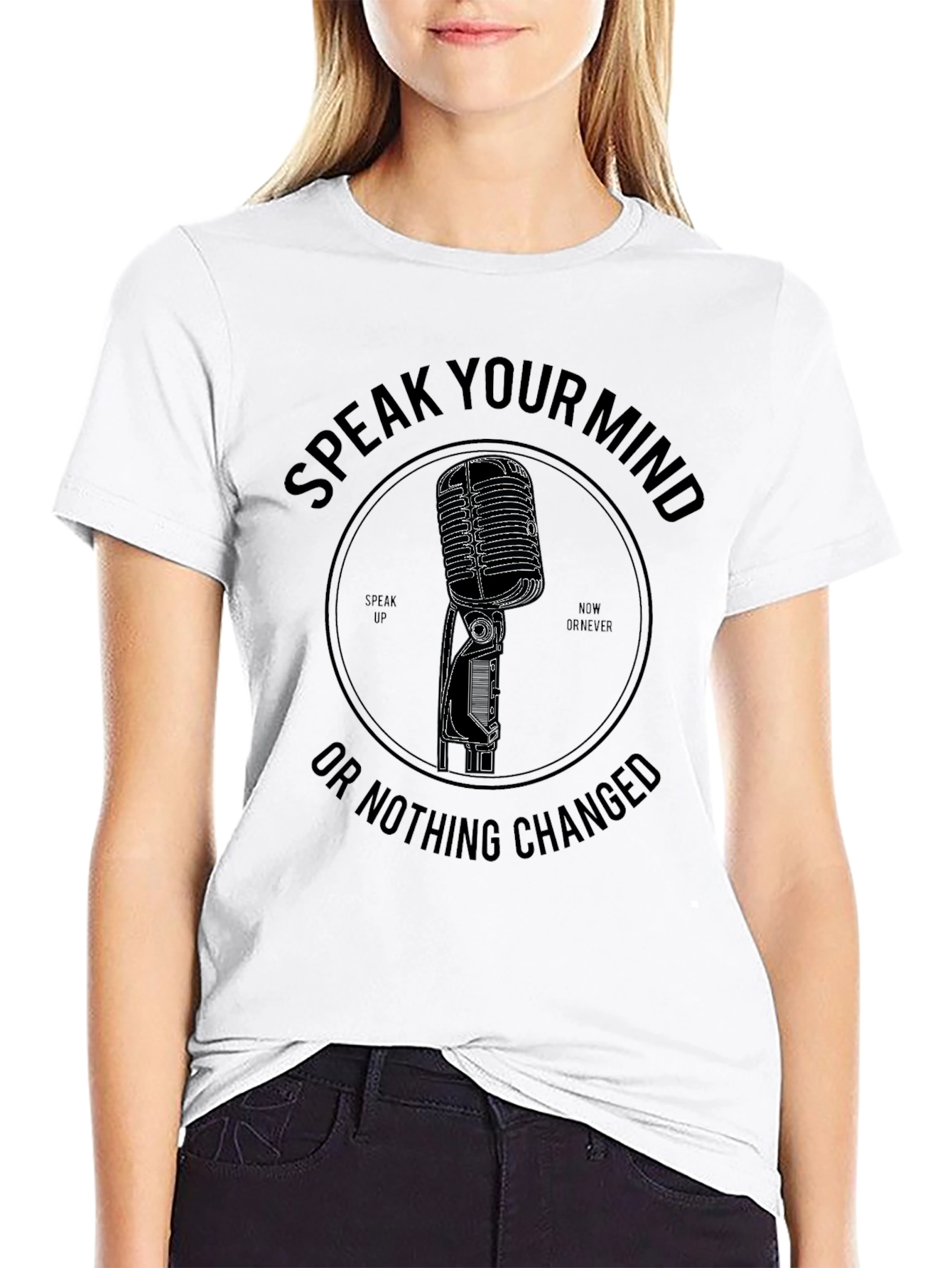 Speak Your Mind Graphic Tee - Black