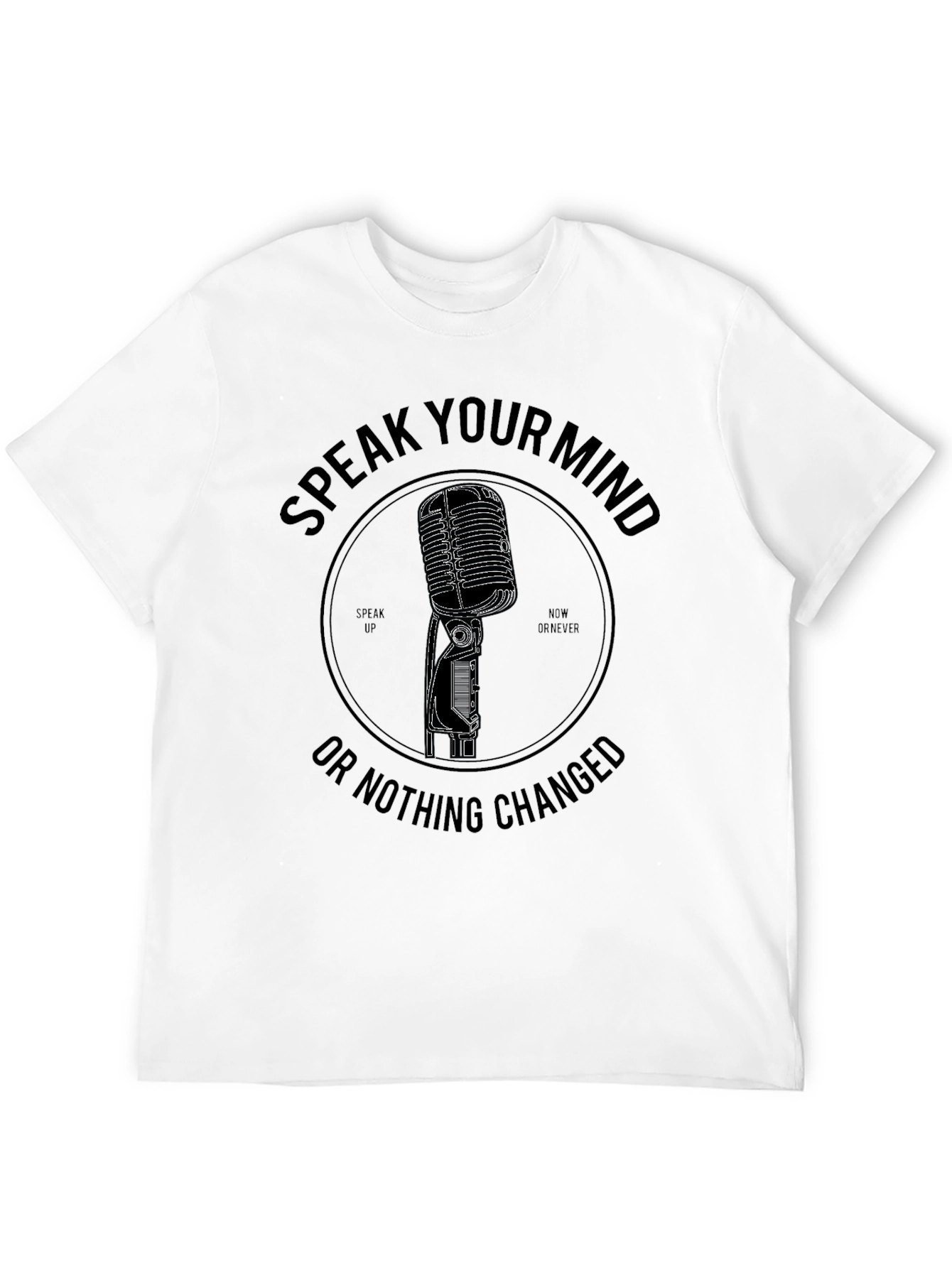 Speak Your Mind Graphic Tee - Black