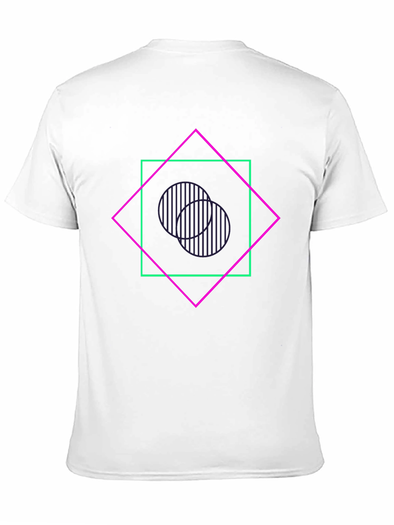 Geometric Graphic Tee - Edgy Style