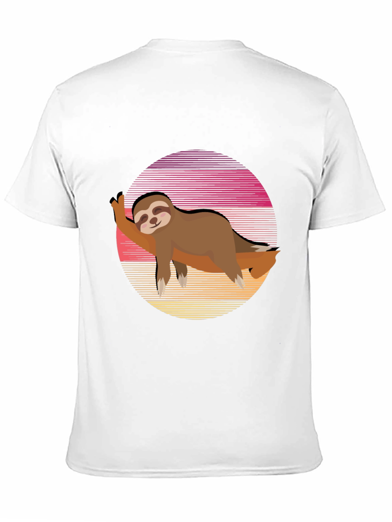 Sloth Sunset Graphic Tee - Relaxed Style