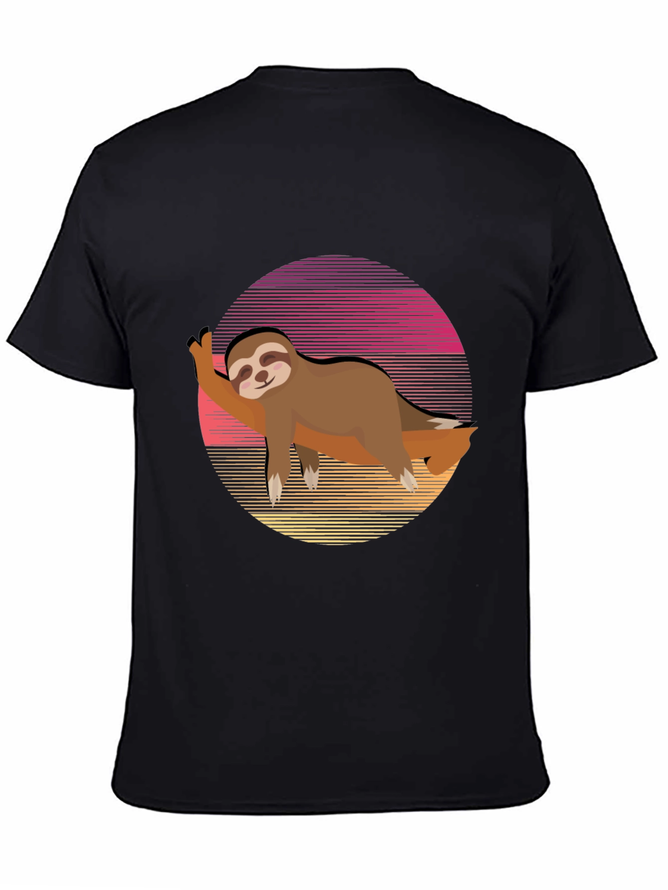 Sloth Sunset Graphic Tee - Relaxed Style