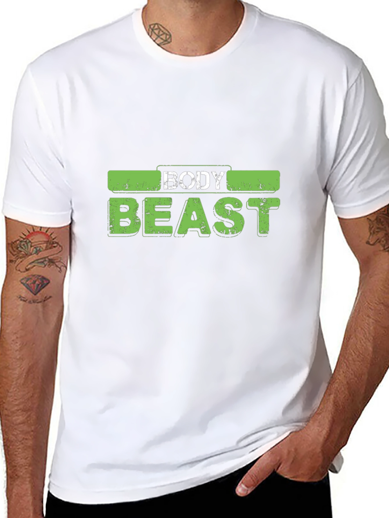 Body Beast Graphic T-Shirt - Black Cotton Tee