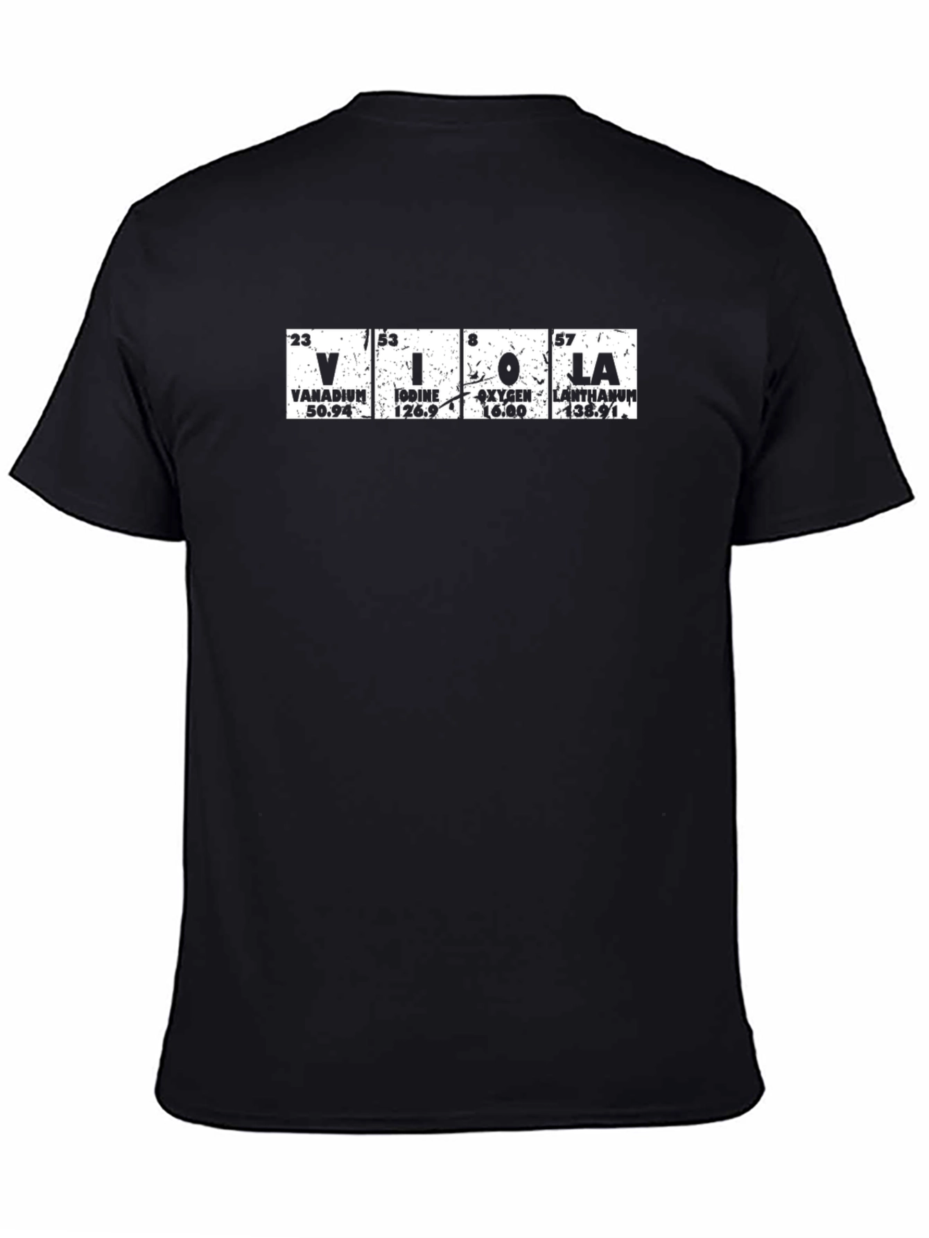 Periodic Table Viola T-Shirt - Science Music Tee
