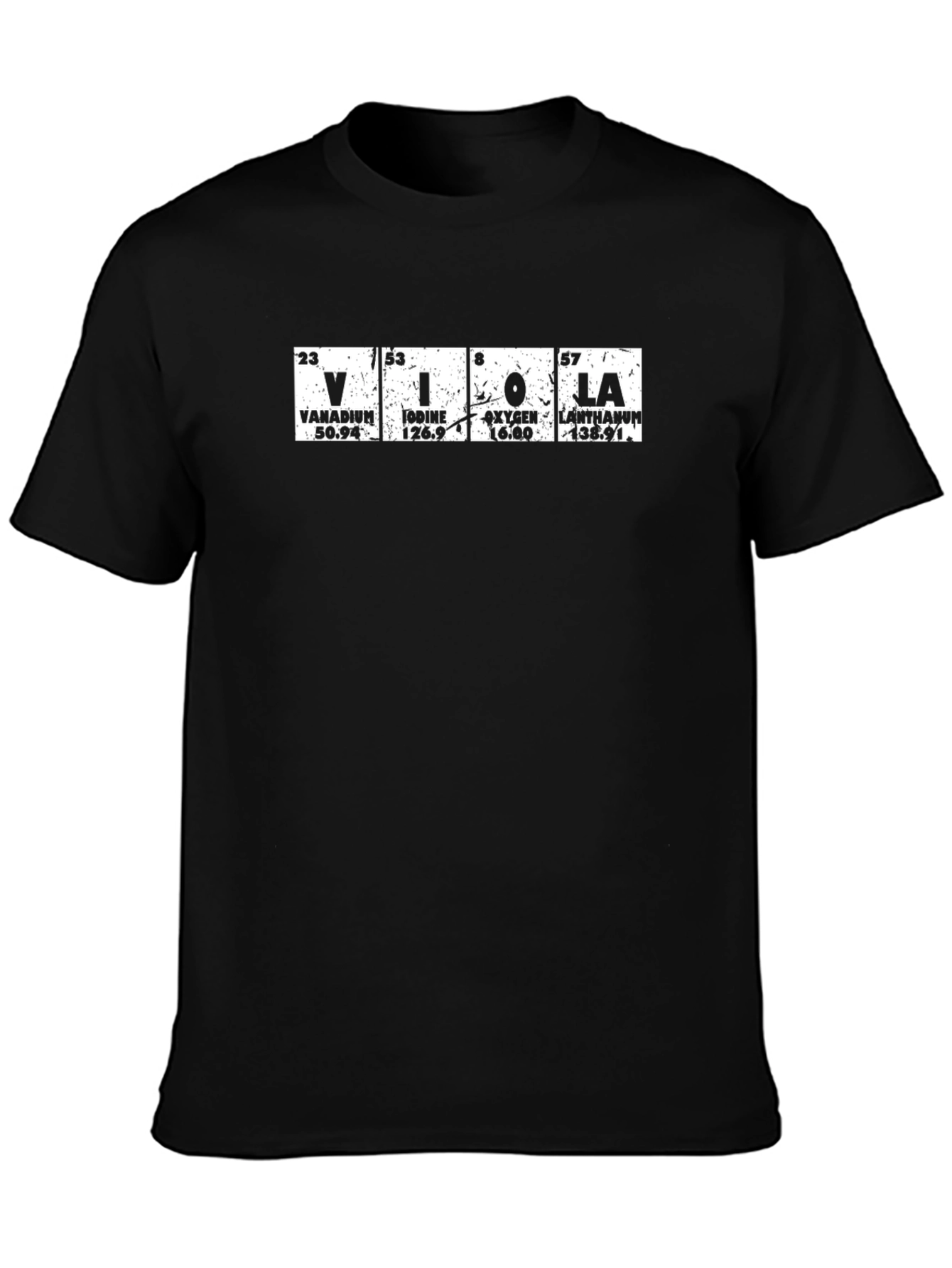 Periodic Table Viola T-Shirt - Science Music Tee