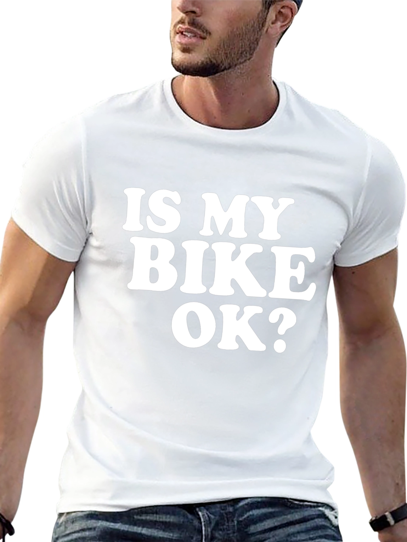 Is My Bike OK? Graphic Tee - Black T-Shirt