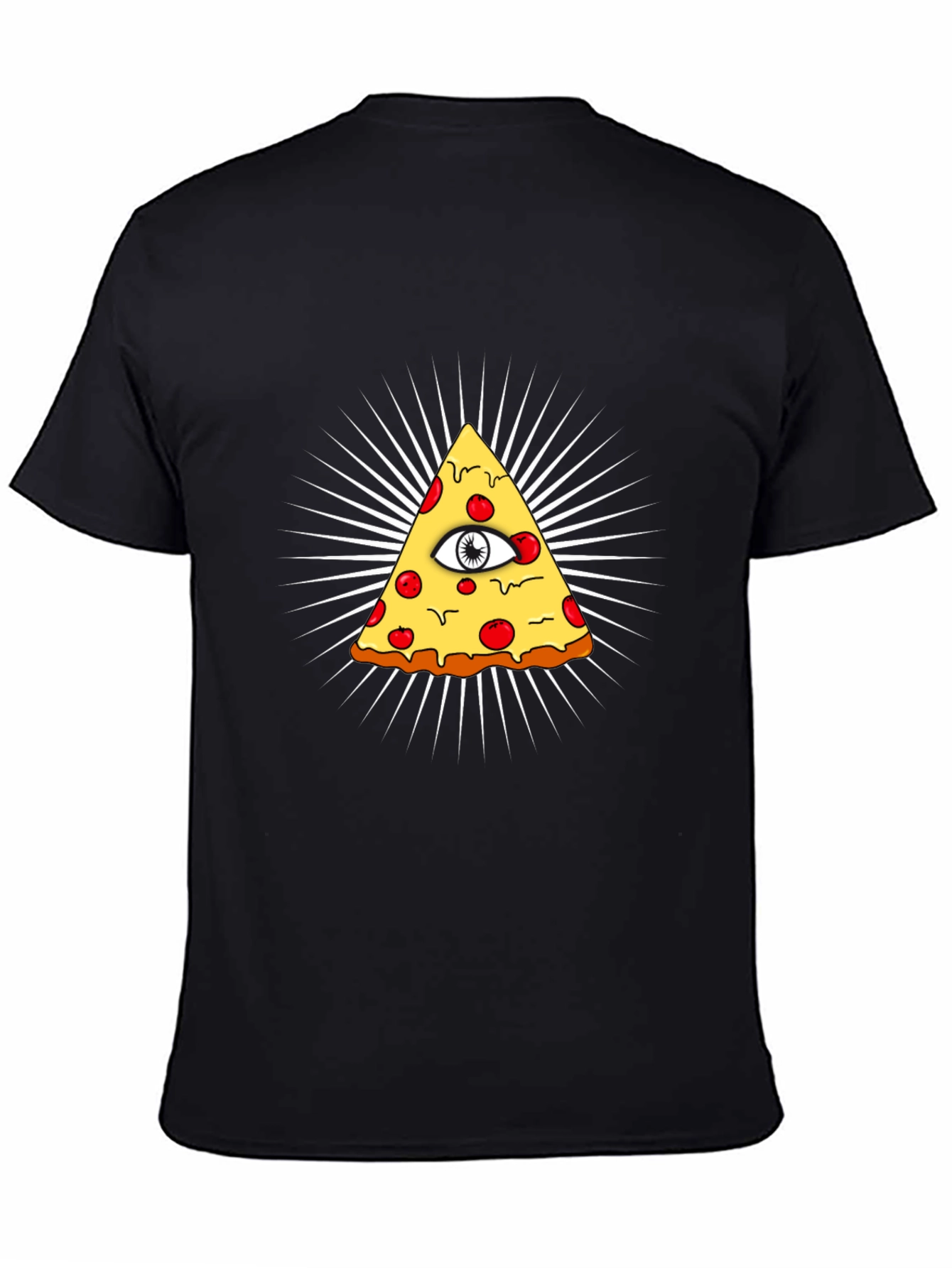 Pizza Illuminati T-Shirt - All Seeing Eye Slice Tee