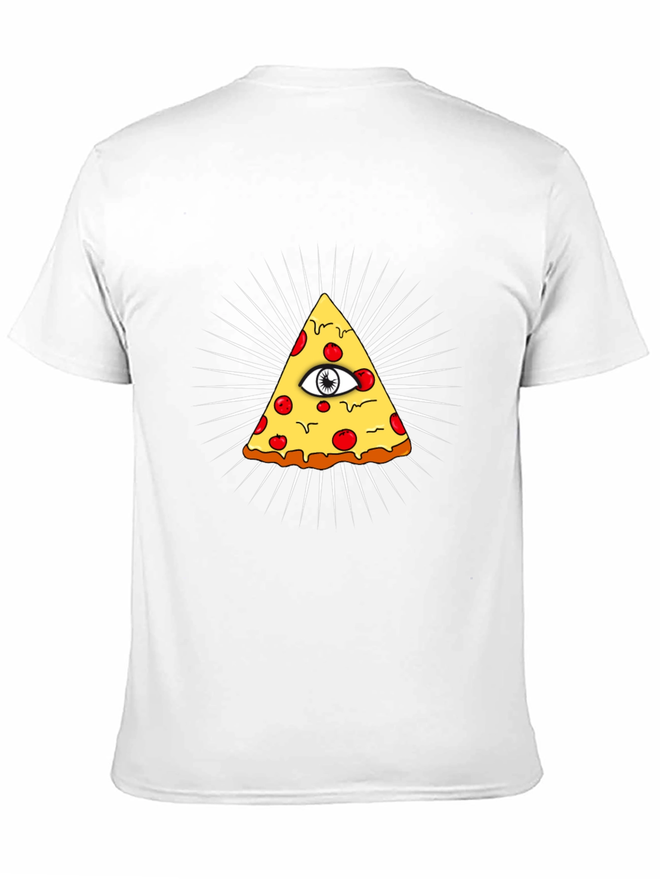 Pizza Illuminati T-Shirt - All Seeing Eye Slice Tee