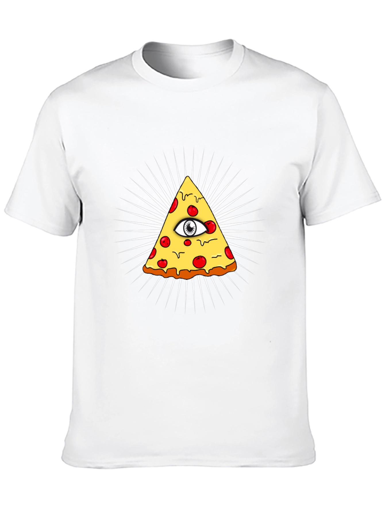 Pizza Illuminati T-Shirt - All Seeing Eye Slice Tee