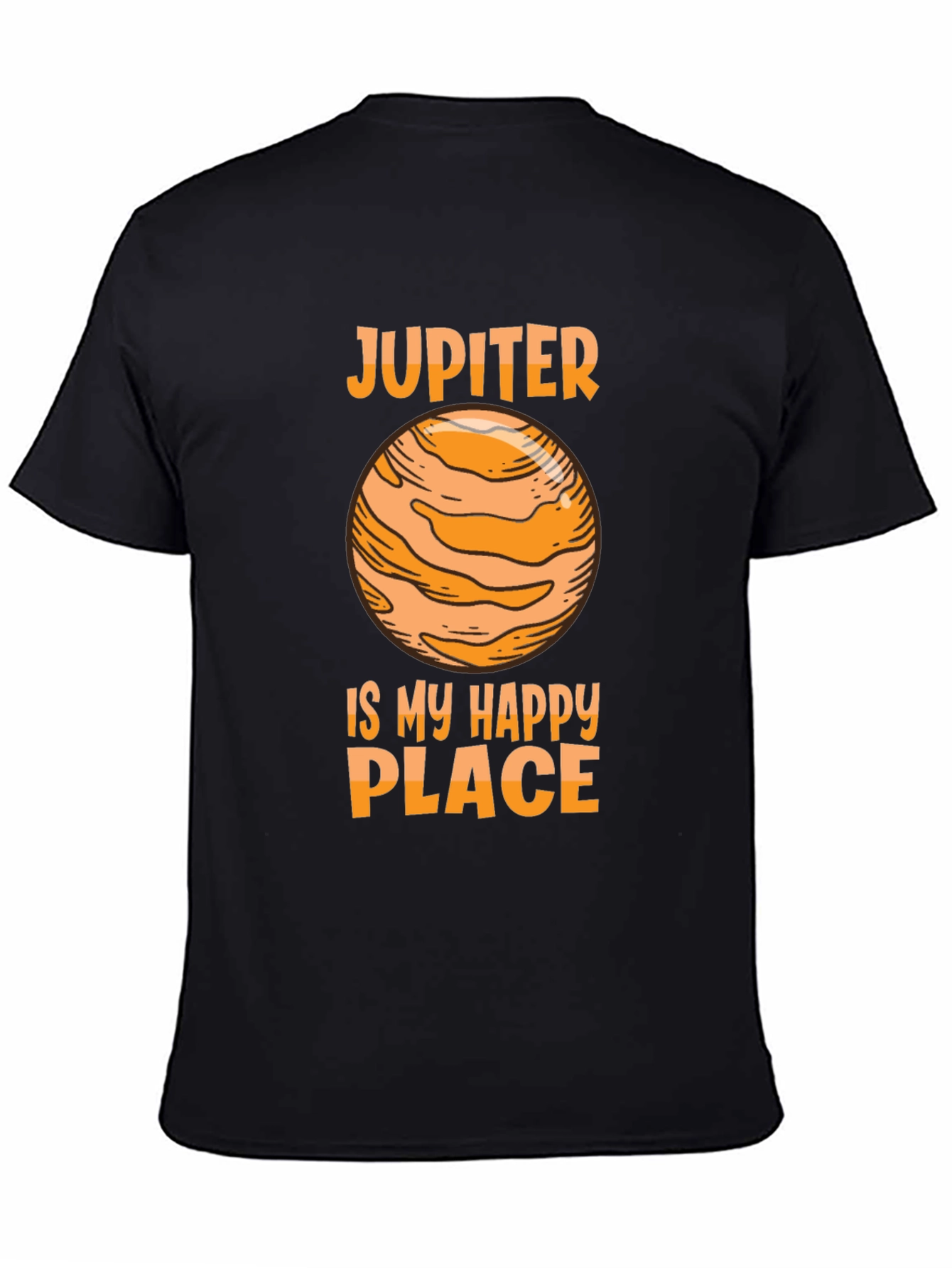 Jupiter Is My Happy Place T-Shirt - Black