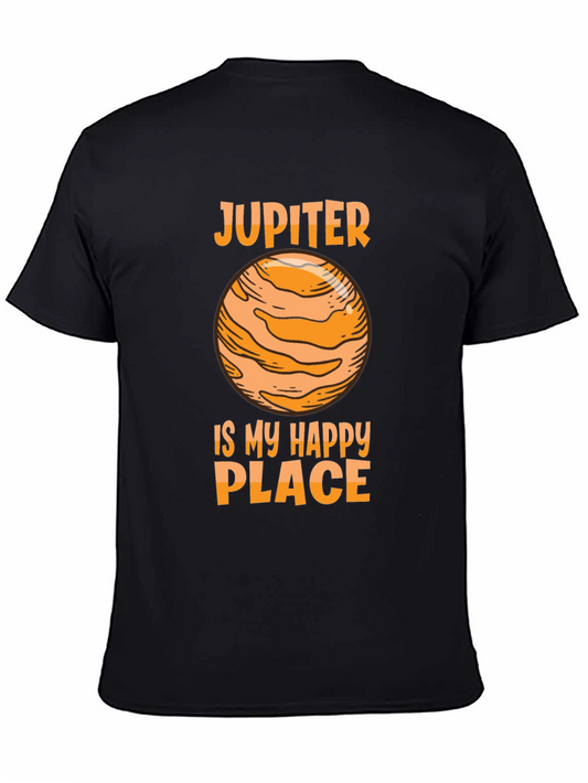 Jupiter Is My Happy Place T-Shirt - Black