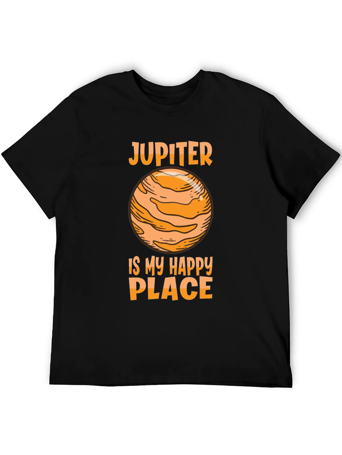 Jupiter Is My Happy Place T-Shirt - Black