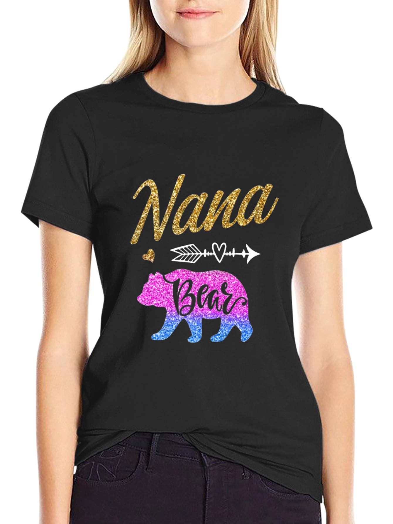 Nana Bear Graphic T-Shirt - Cute Family Apparel