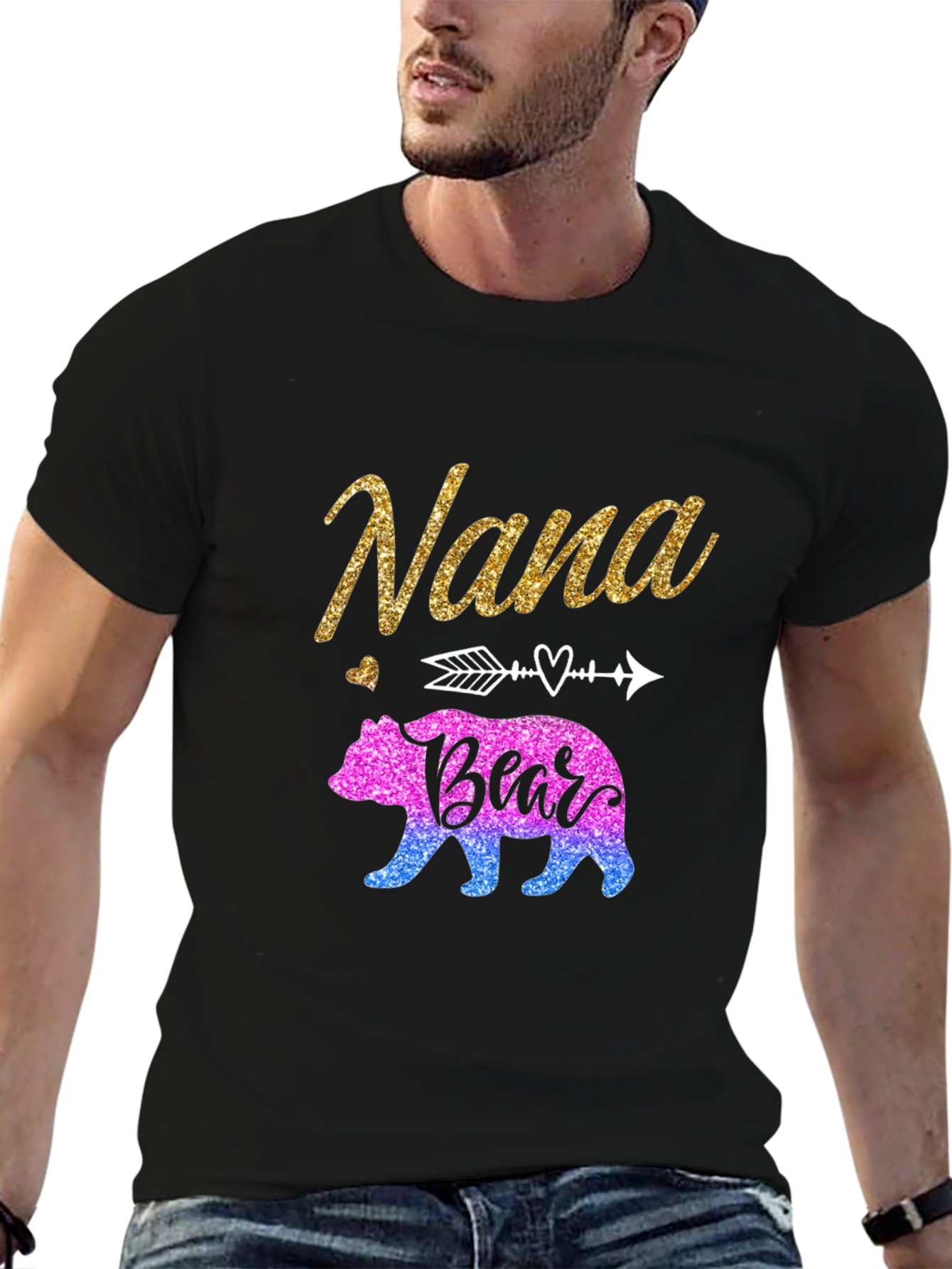 Nana Bear Graphic T-Shirt - Cute Family Apparel