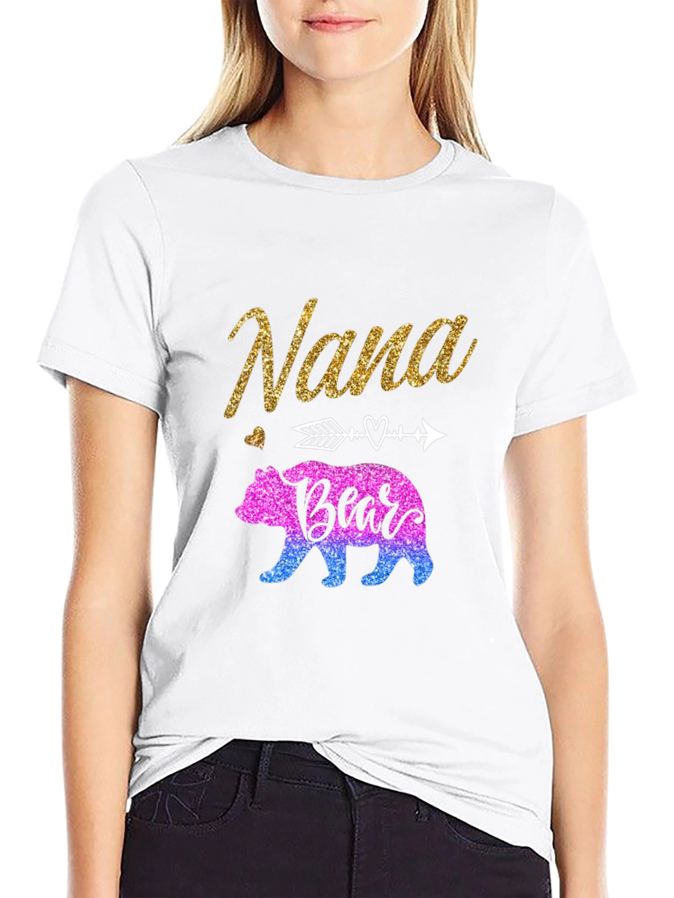 Nana Bear Graphic T-Shirt - Cute Family Apparel