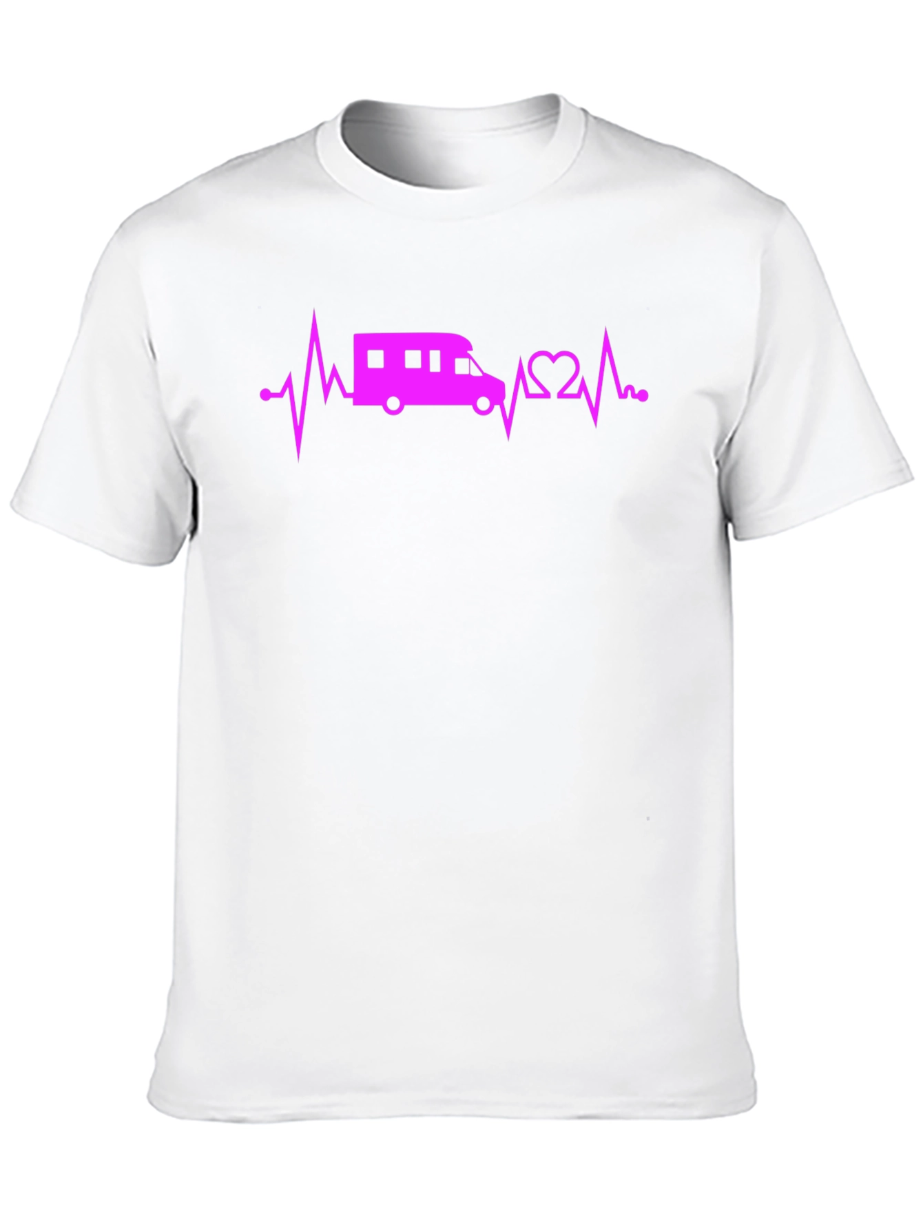 RV Heartbeat T-Shirt - Camping Lovers Tee