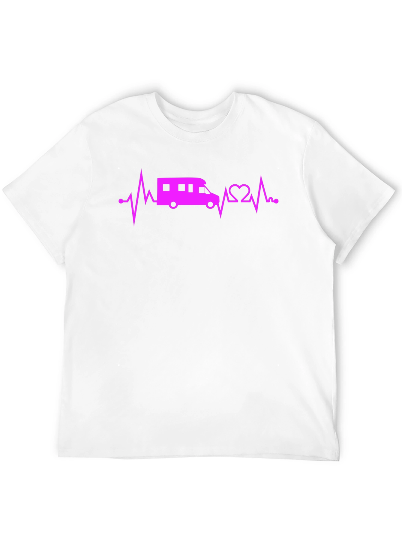 RV Heartbeat T-Shirt - Camping Lovers Tee