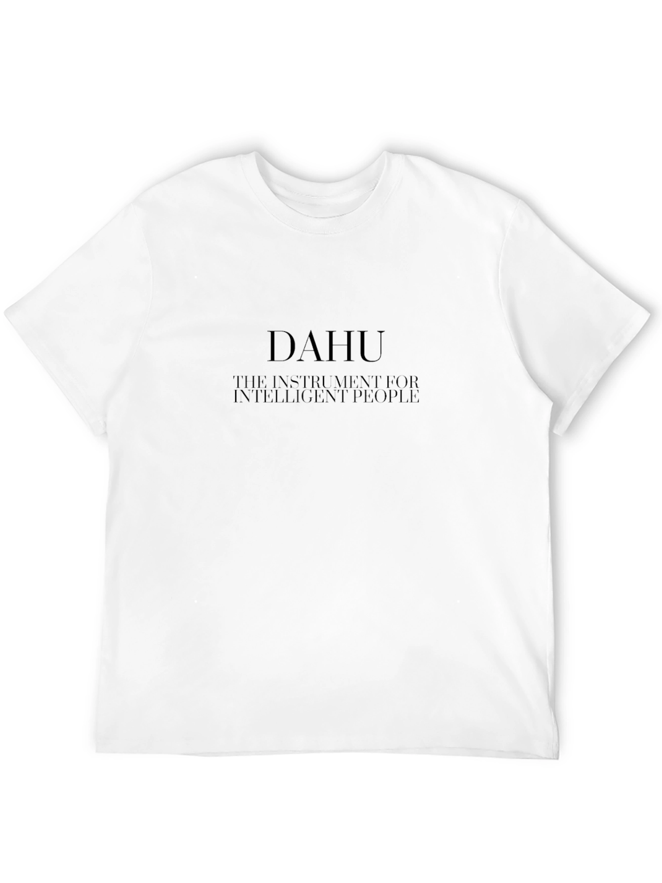 DAHU Intelligent People Black Graphic Tee