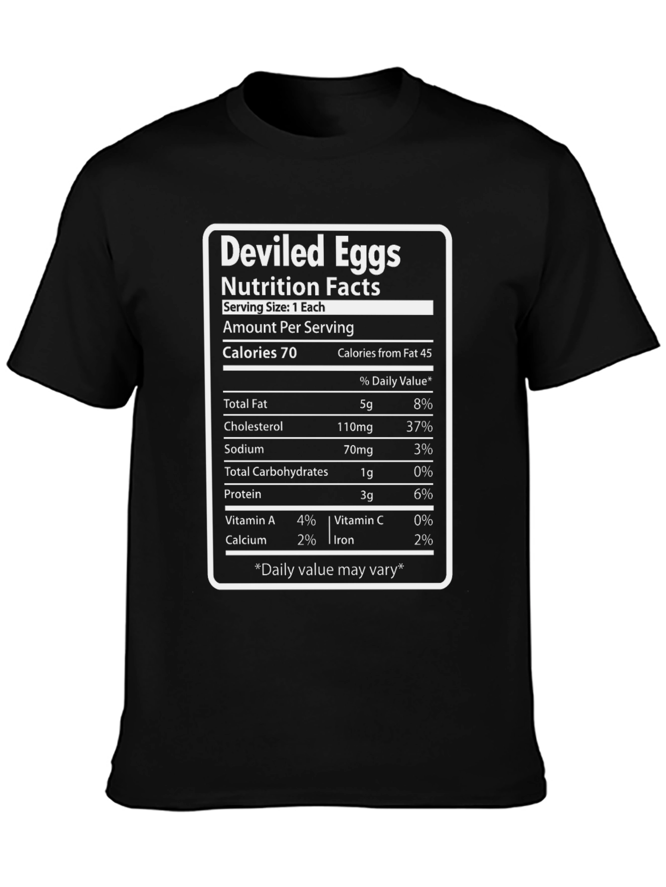 Deviled Eggs Nutrition Facts T-Shirt