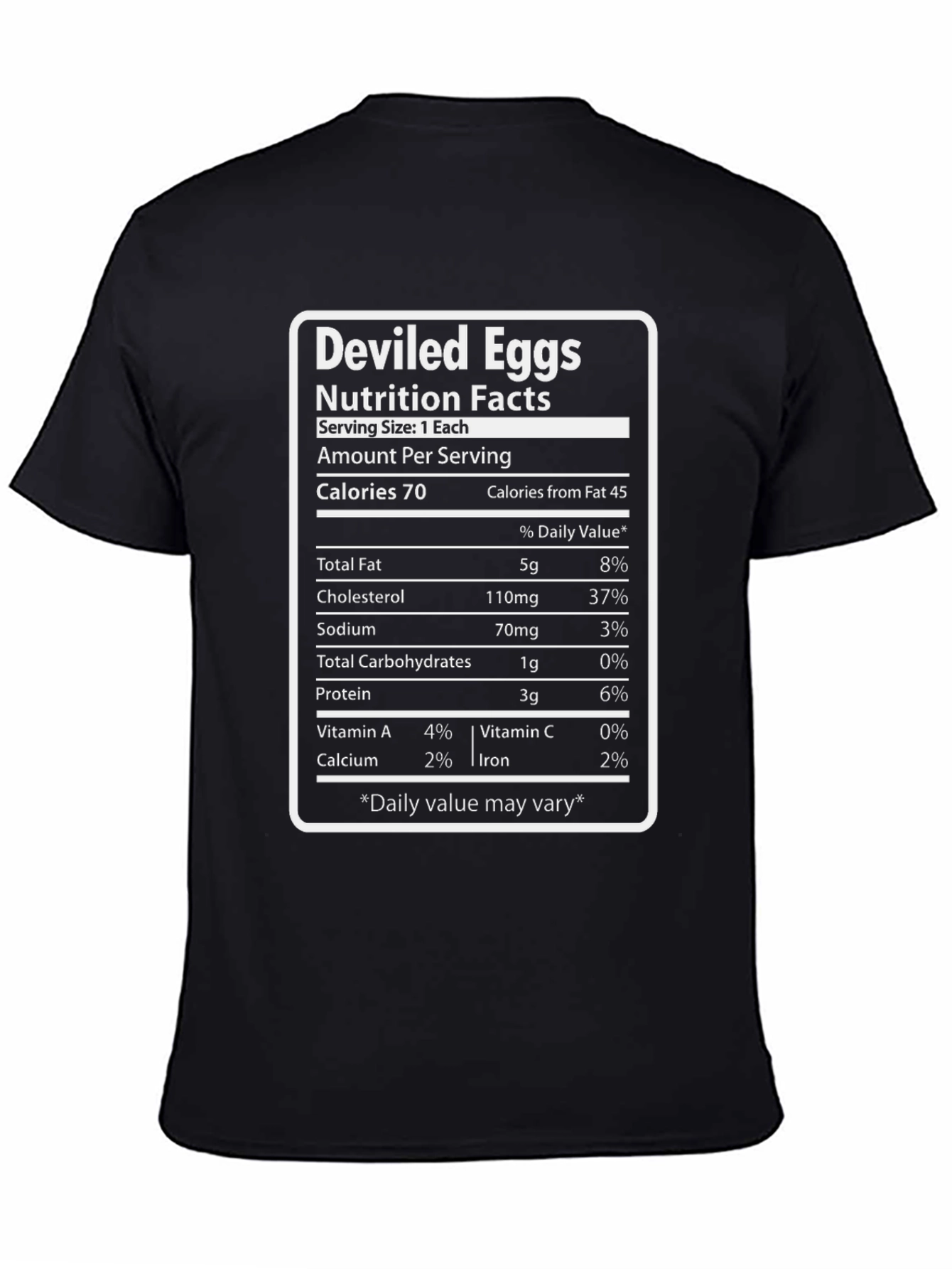 Deviled Eggs Nutrition Facts T-Shirt