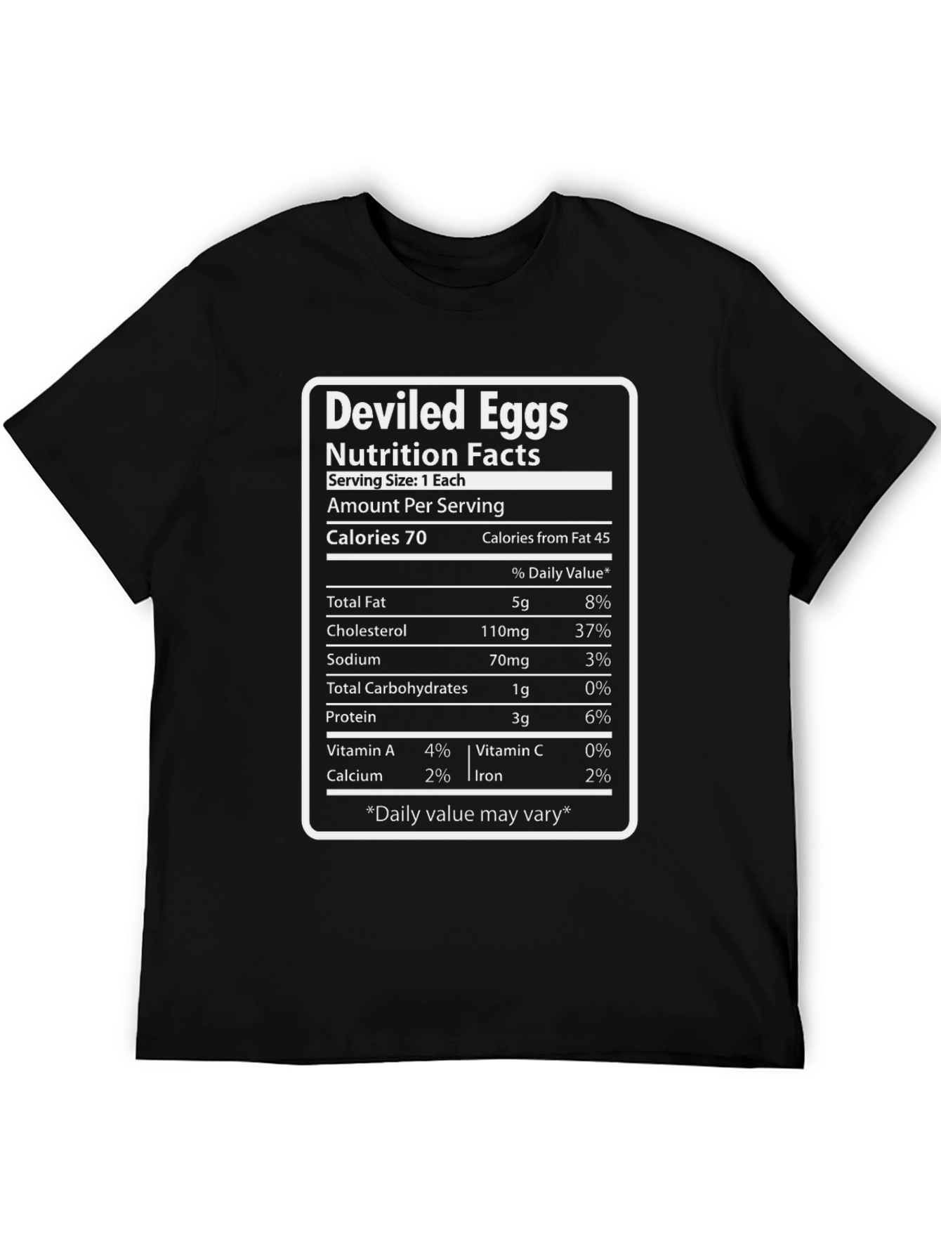 Deviled Eggs Nutrition Facts T-Shirt