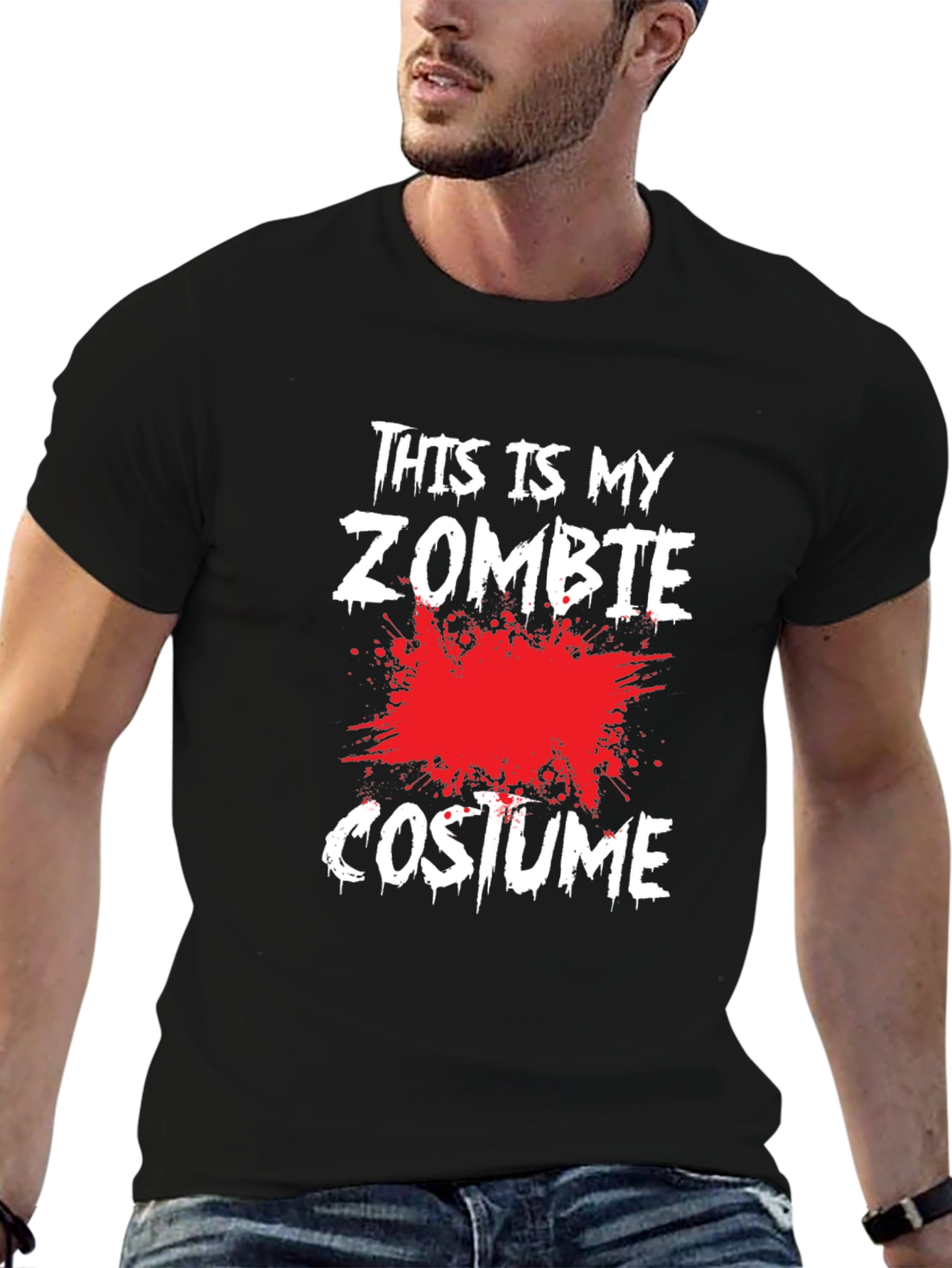 Zombie Costume T-Shirt - Halloween Graphic Tee