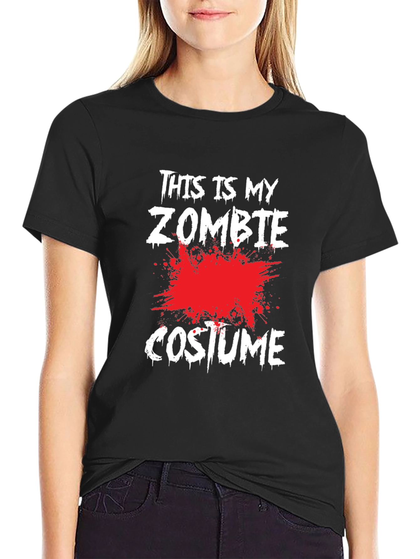 Zombie Costume T-Shirt - Halloween Graphic Tee