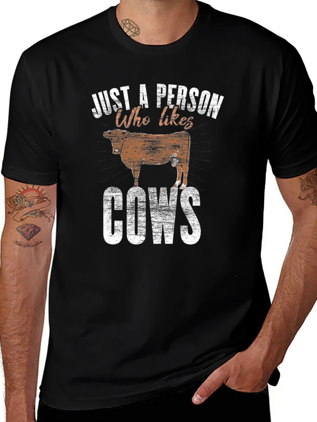 Just a Person Who Likes Cows T-Shirt
