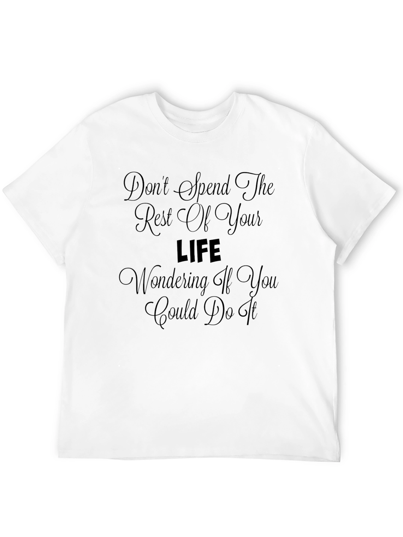Inspirational Mens Black T-Shirt