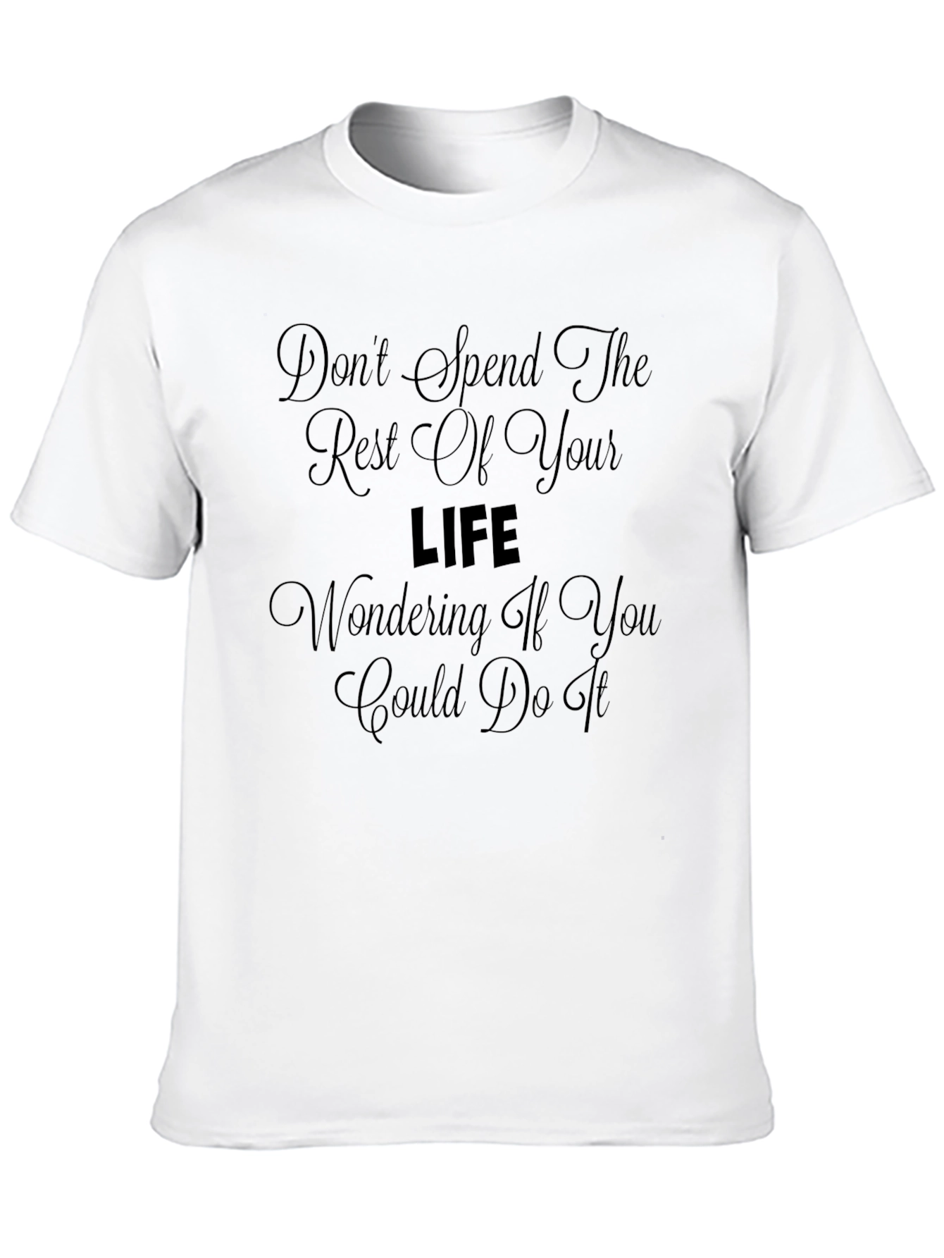 Inspirational Mens Black T-Shirt