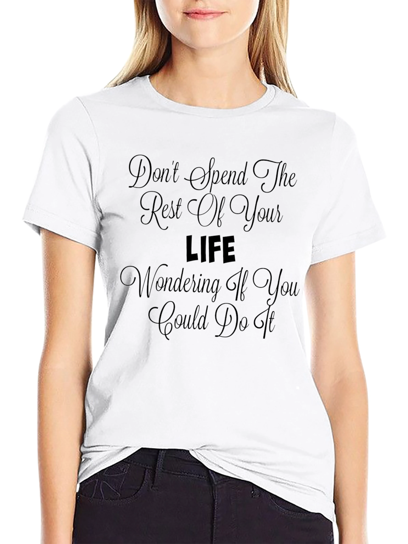Inspirational Mens Black T-Shirt
