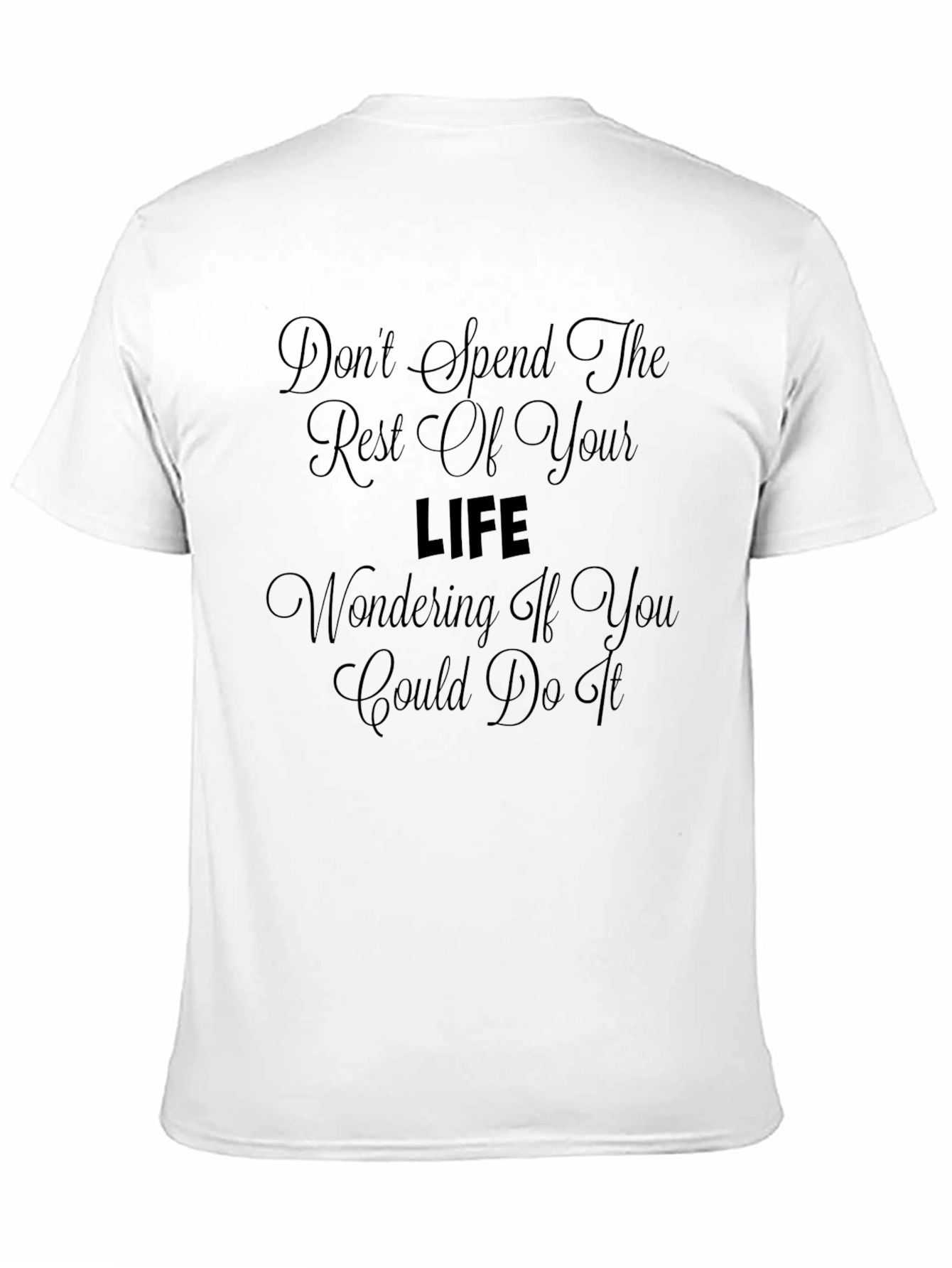 Inspirational Mens Black T-Shirt