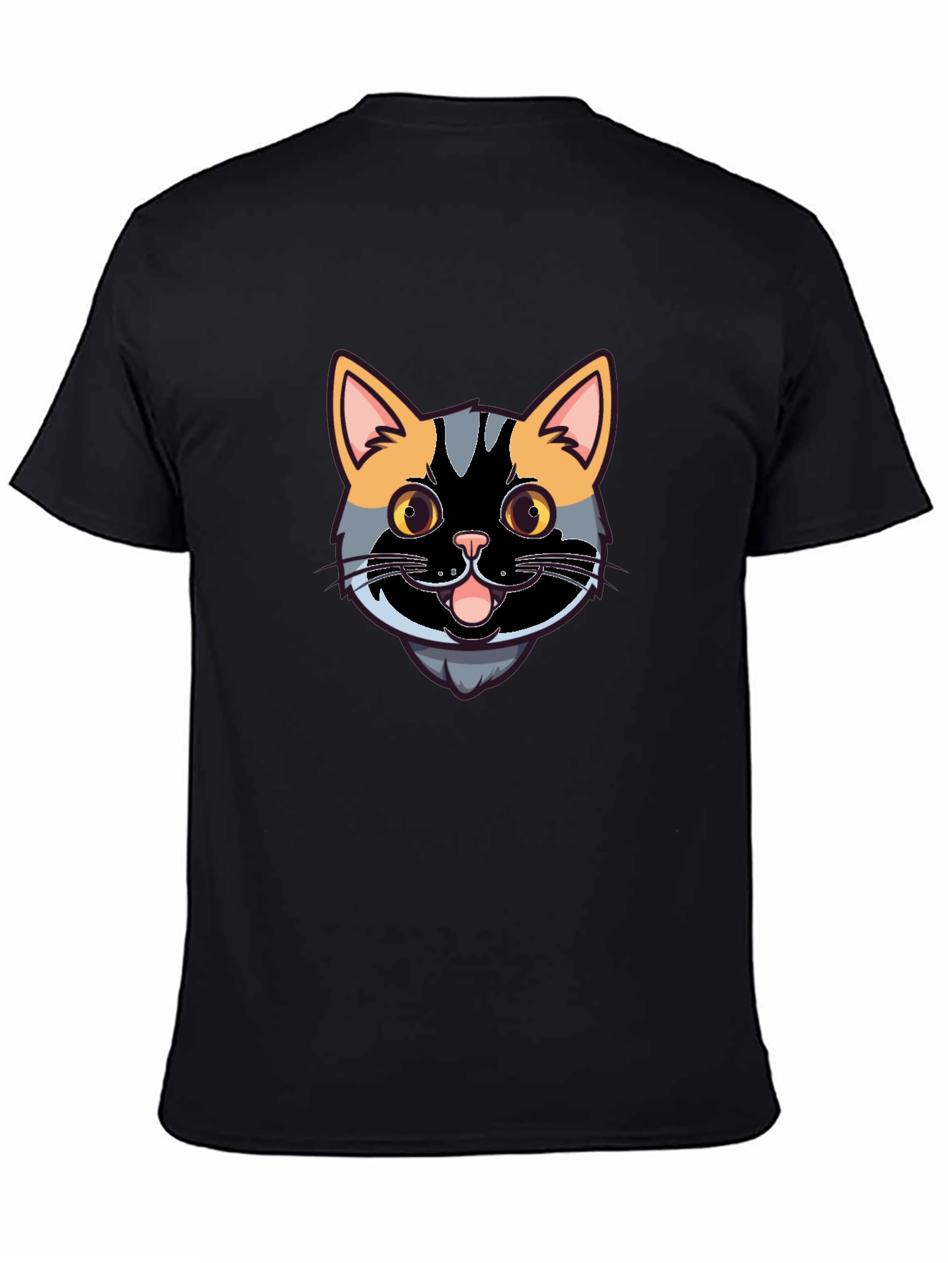 Cool Cat Graphic Tee - Black Casual Shirt