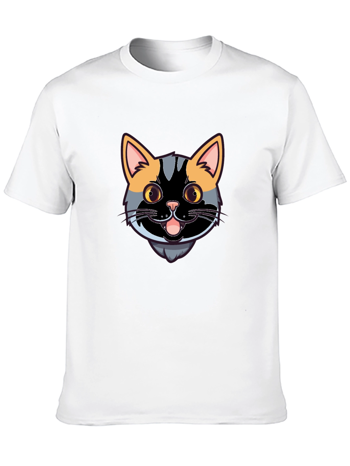 Cool Cat Graphic Tee - Black Casual Shirt