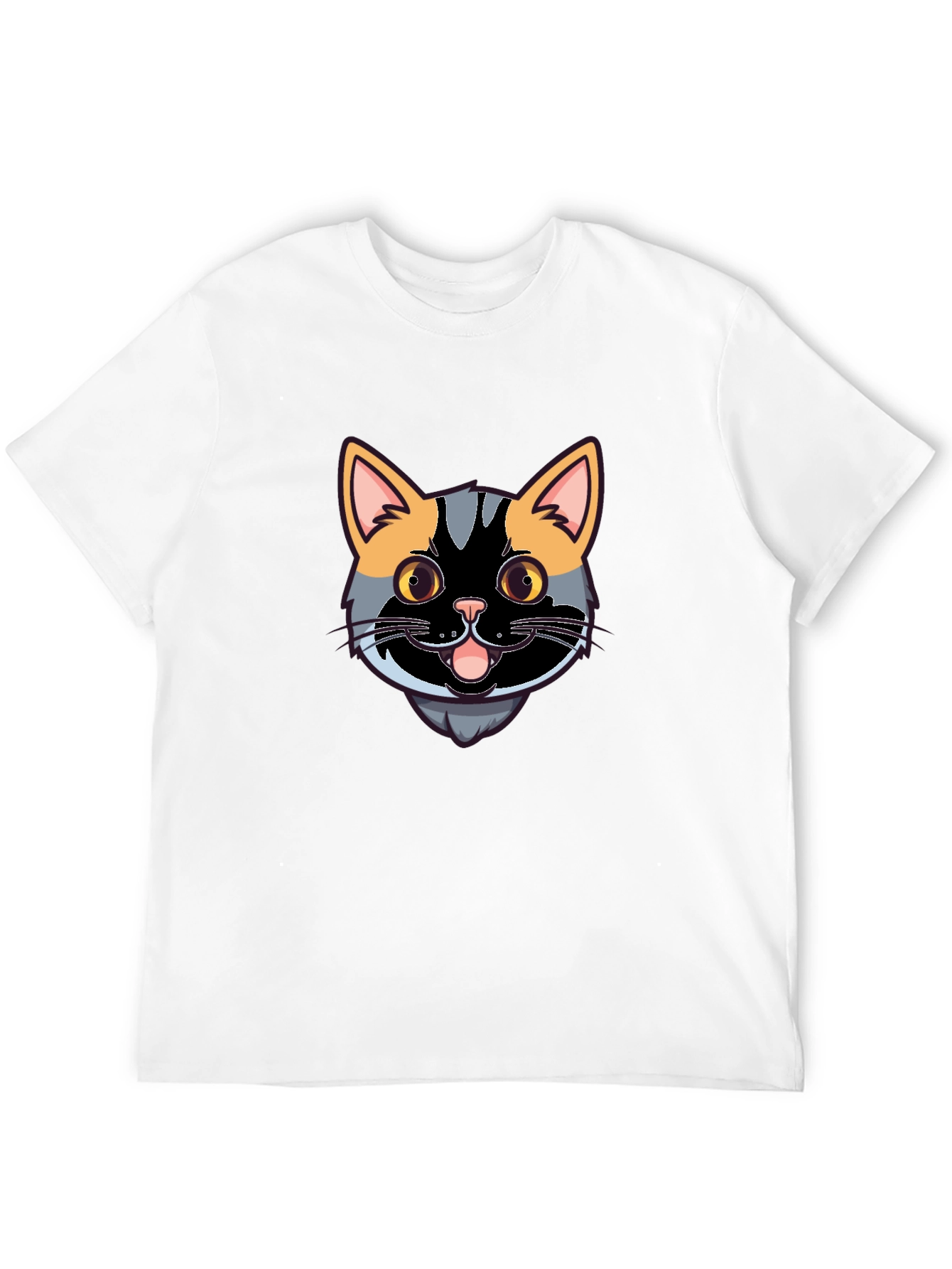 Cool Cat Graphic Tee - Black Casual Shirt
