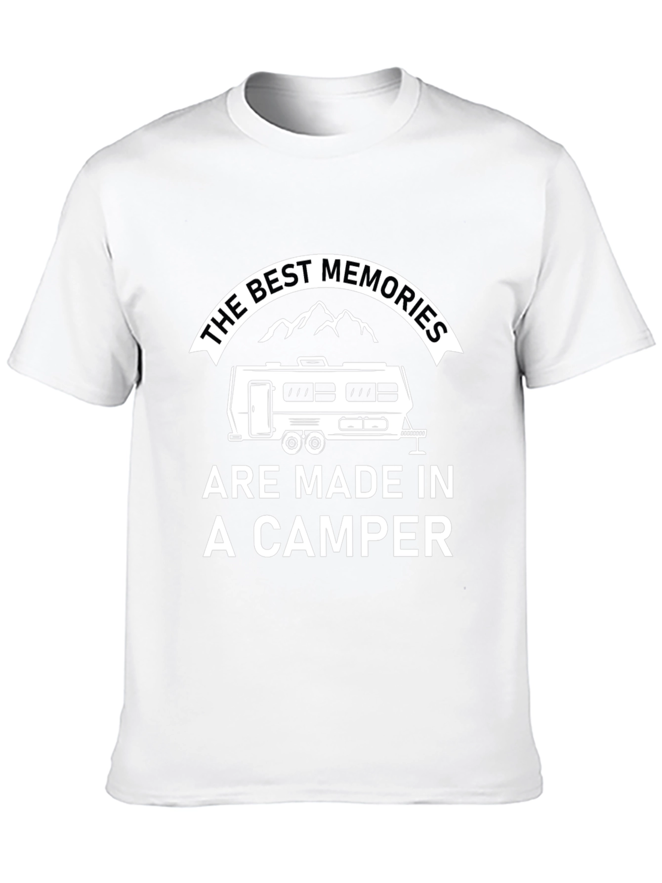 Camper Memories Black Graphic T-Shirt
