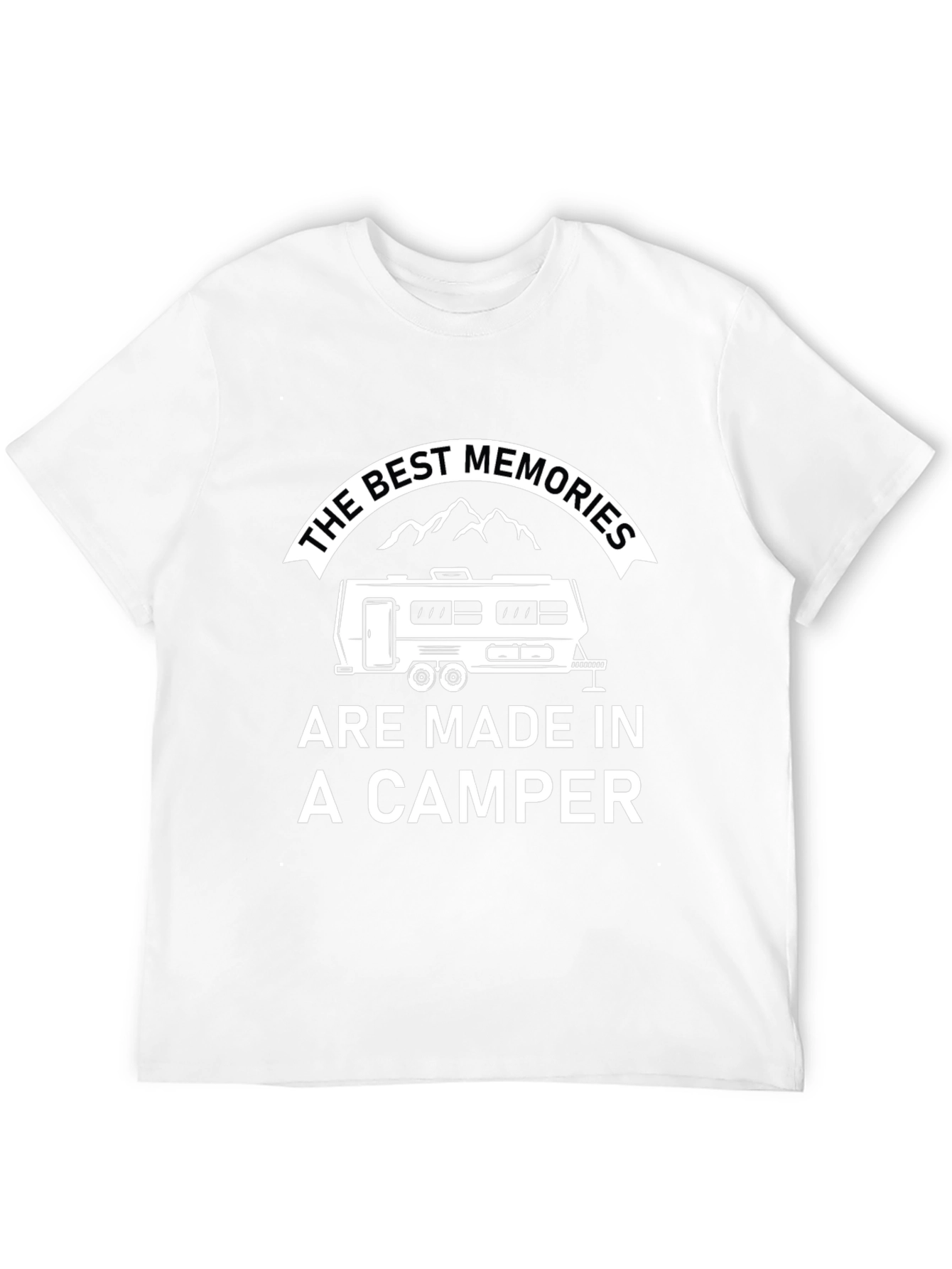 Camper Memories Black Graphic T-Shirt