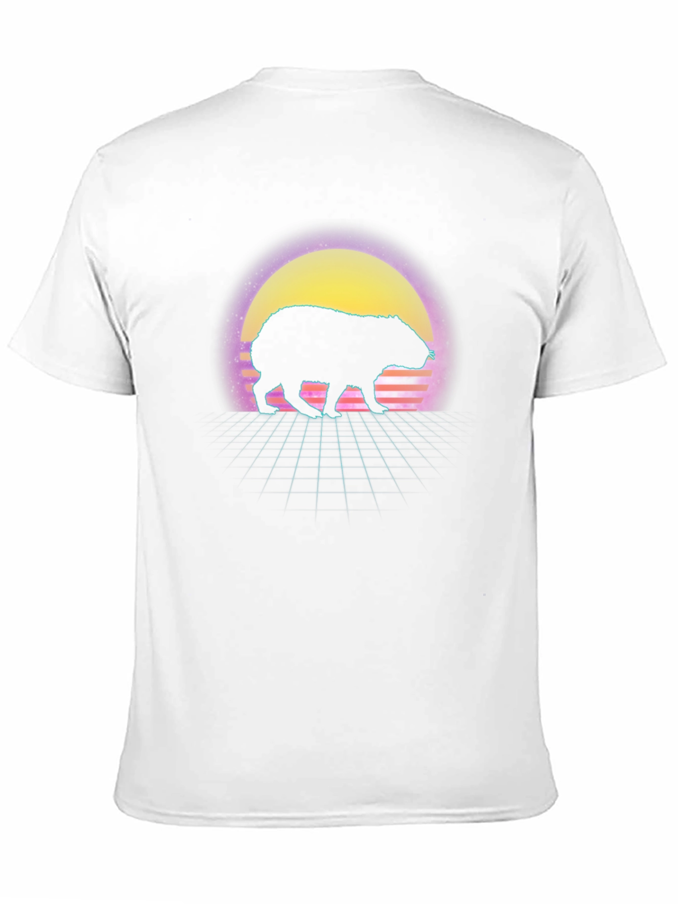 Retro Capybara Sunset Graphic Tee