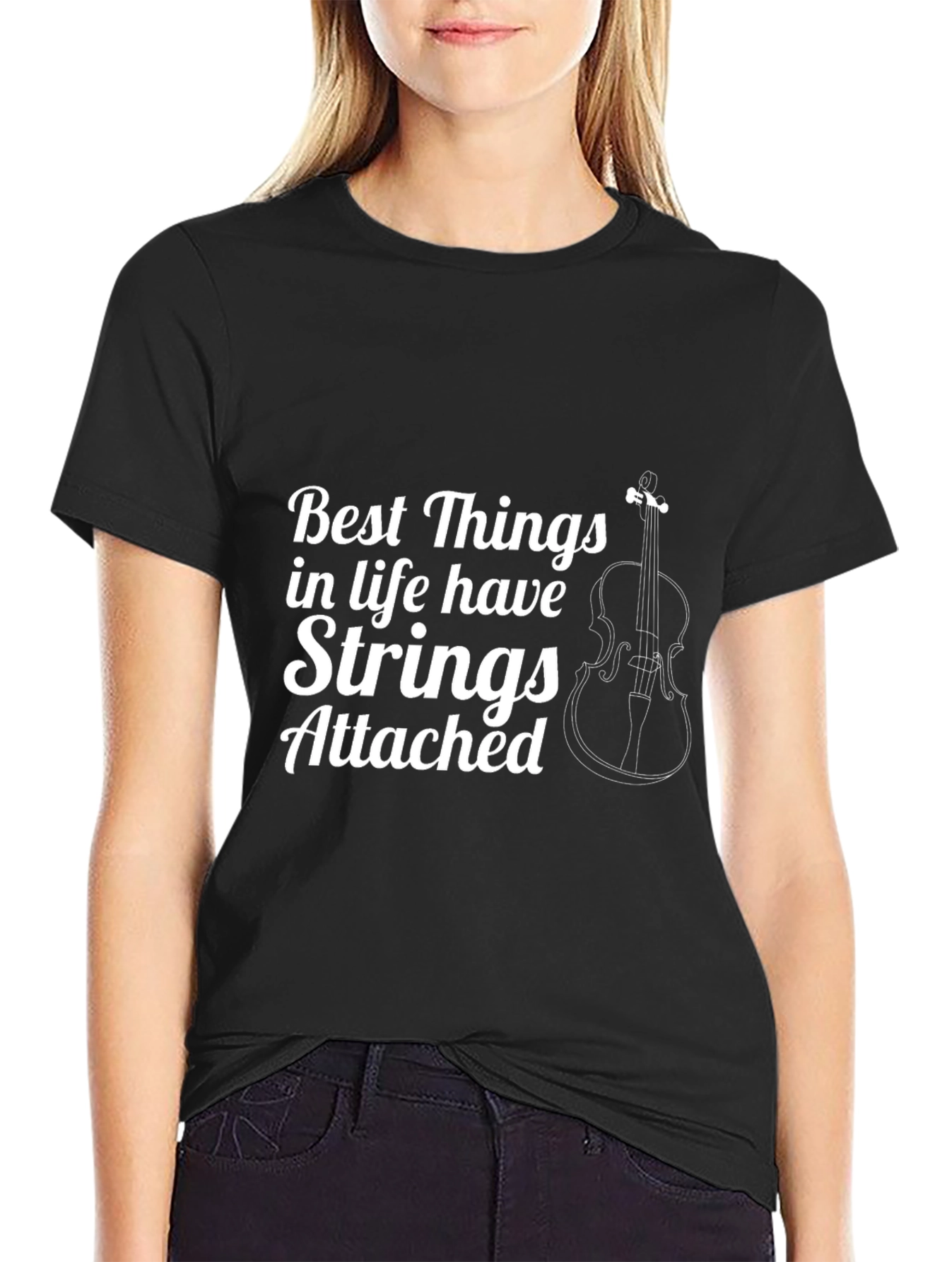 Strings Attached Cello Music Lover T-Shirt