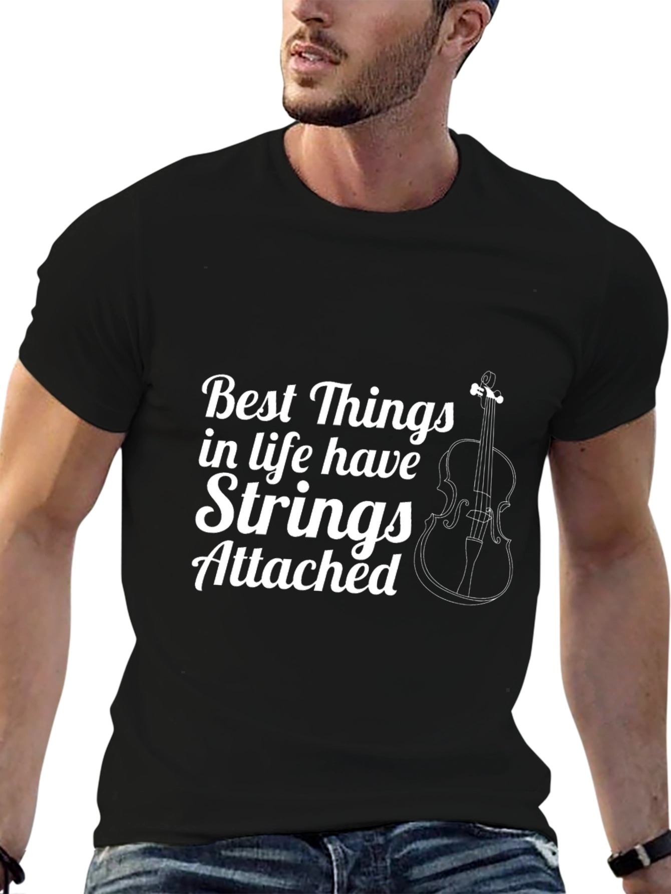 Strings Attached Cello Music Lover T-Shirt
