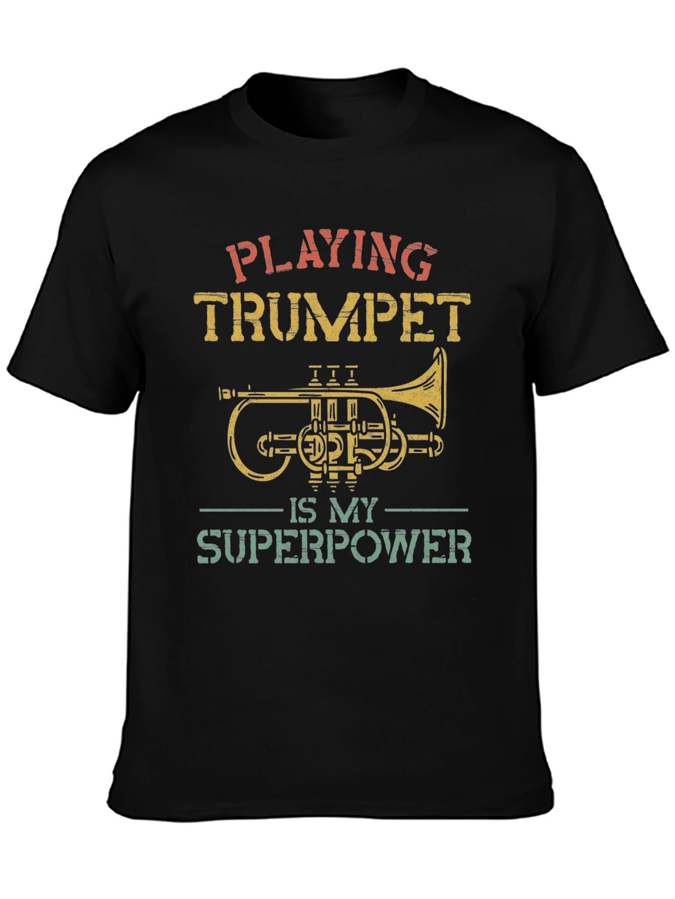 Trumpet Player Superpower Graphic Tee