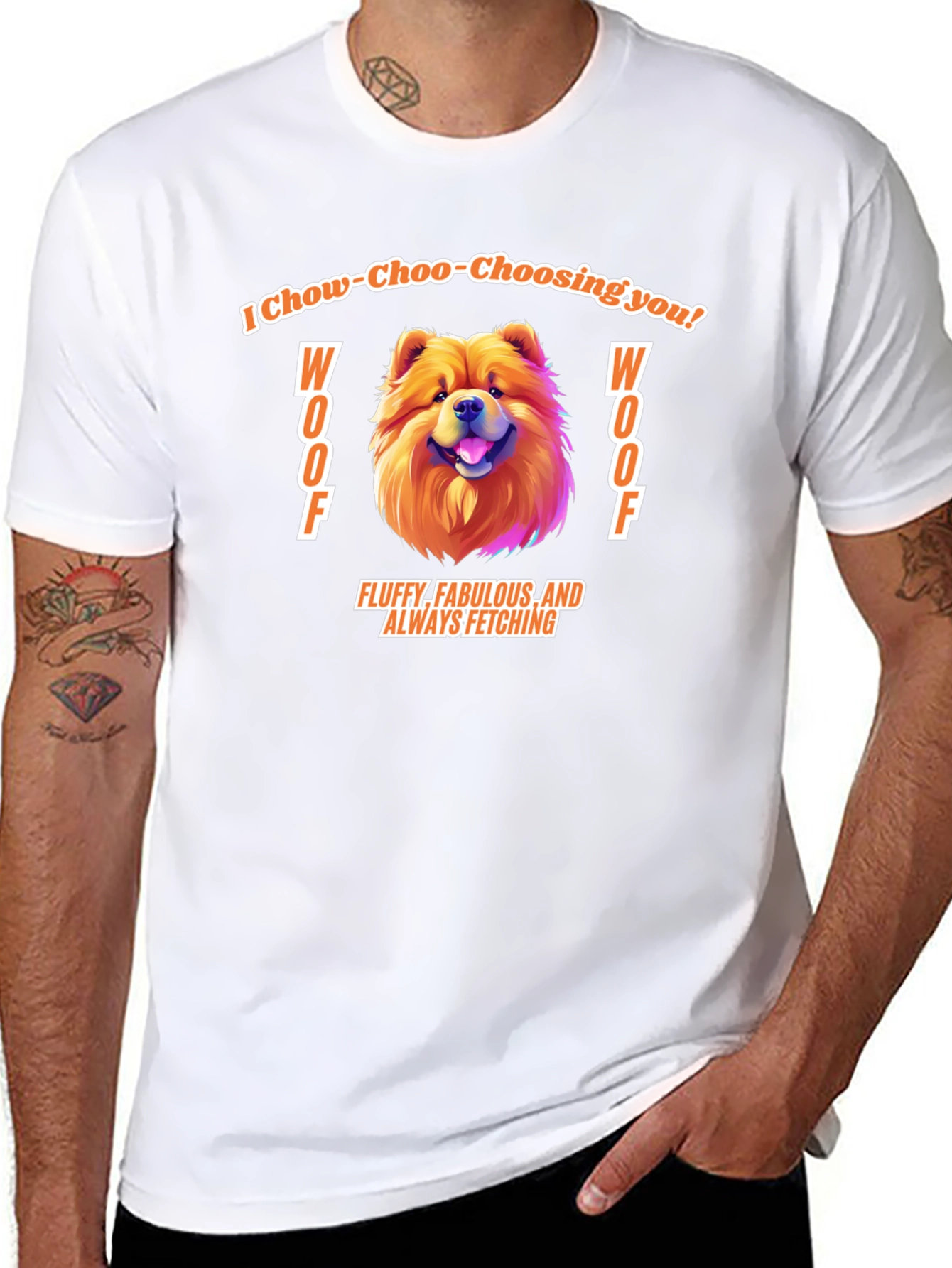 Chow Chow Dog Graphic T-Shirt