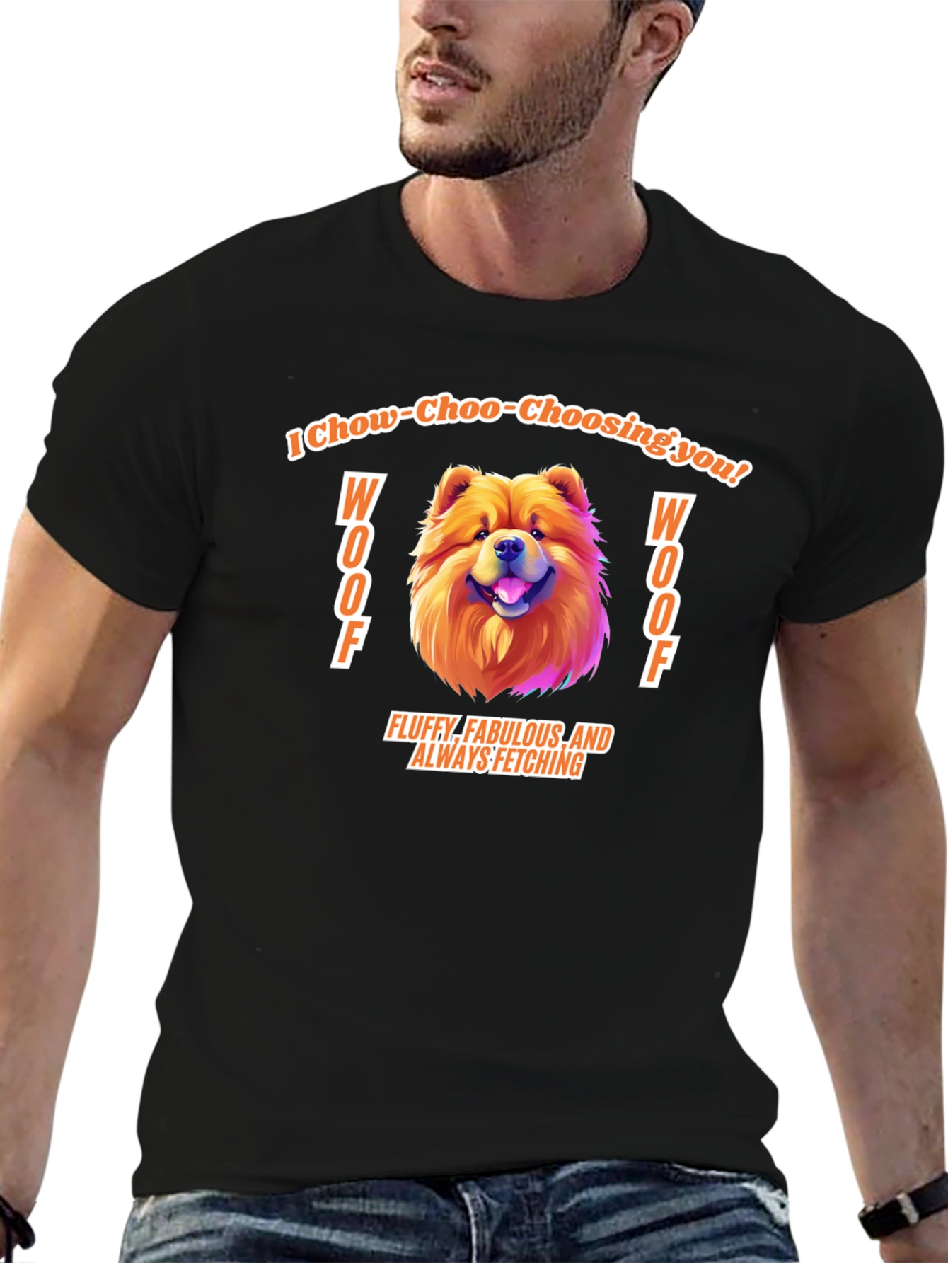 Chow Chow Dog Graphic T-Shirt